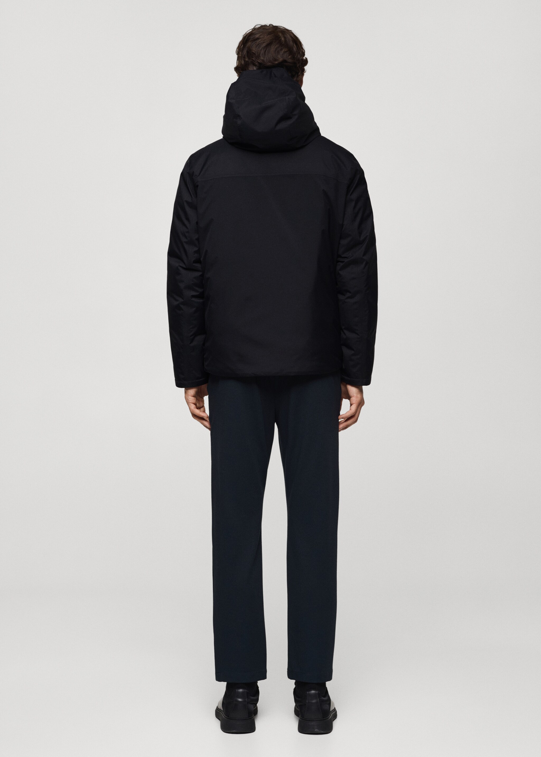 Thermoregulating waterproof padded anorak - Reverse of the article