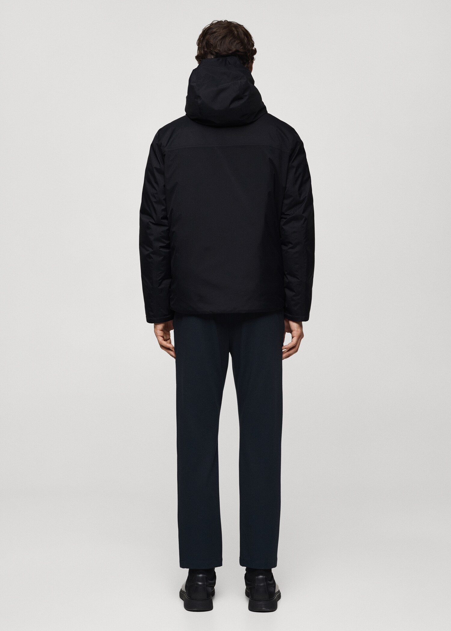 Thermoregulating waterproof padded anorak - Reverse of the article