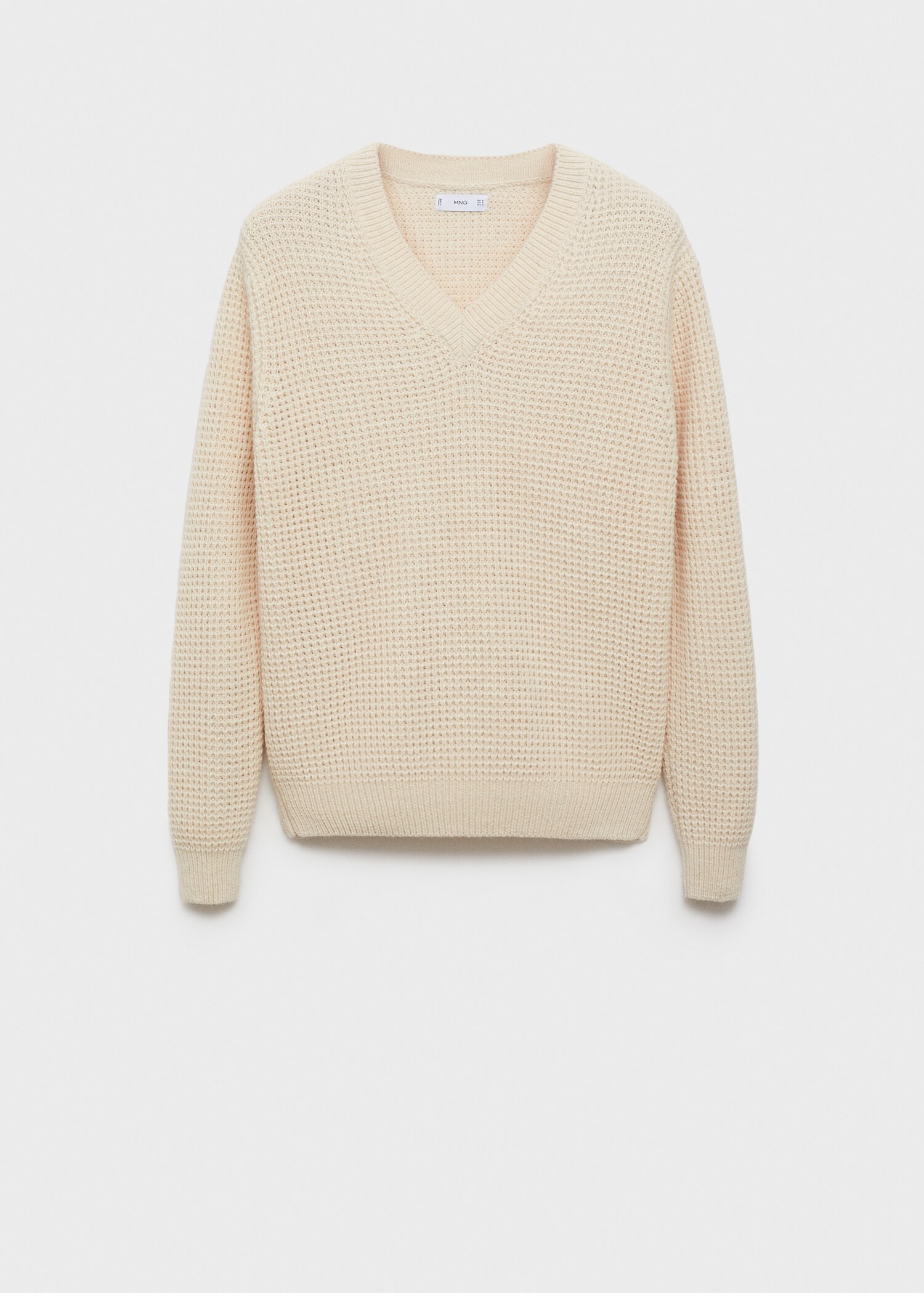 Pull-over col V laine alpaga - Article sans modèle
