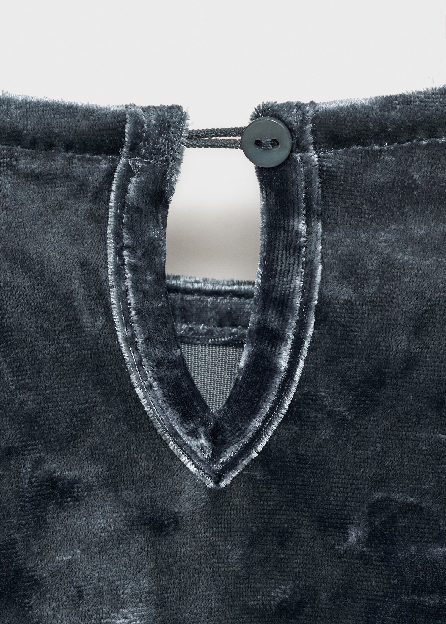Robe velours volantée - Détail de l'article 0