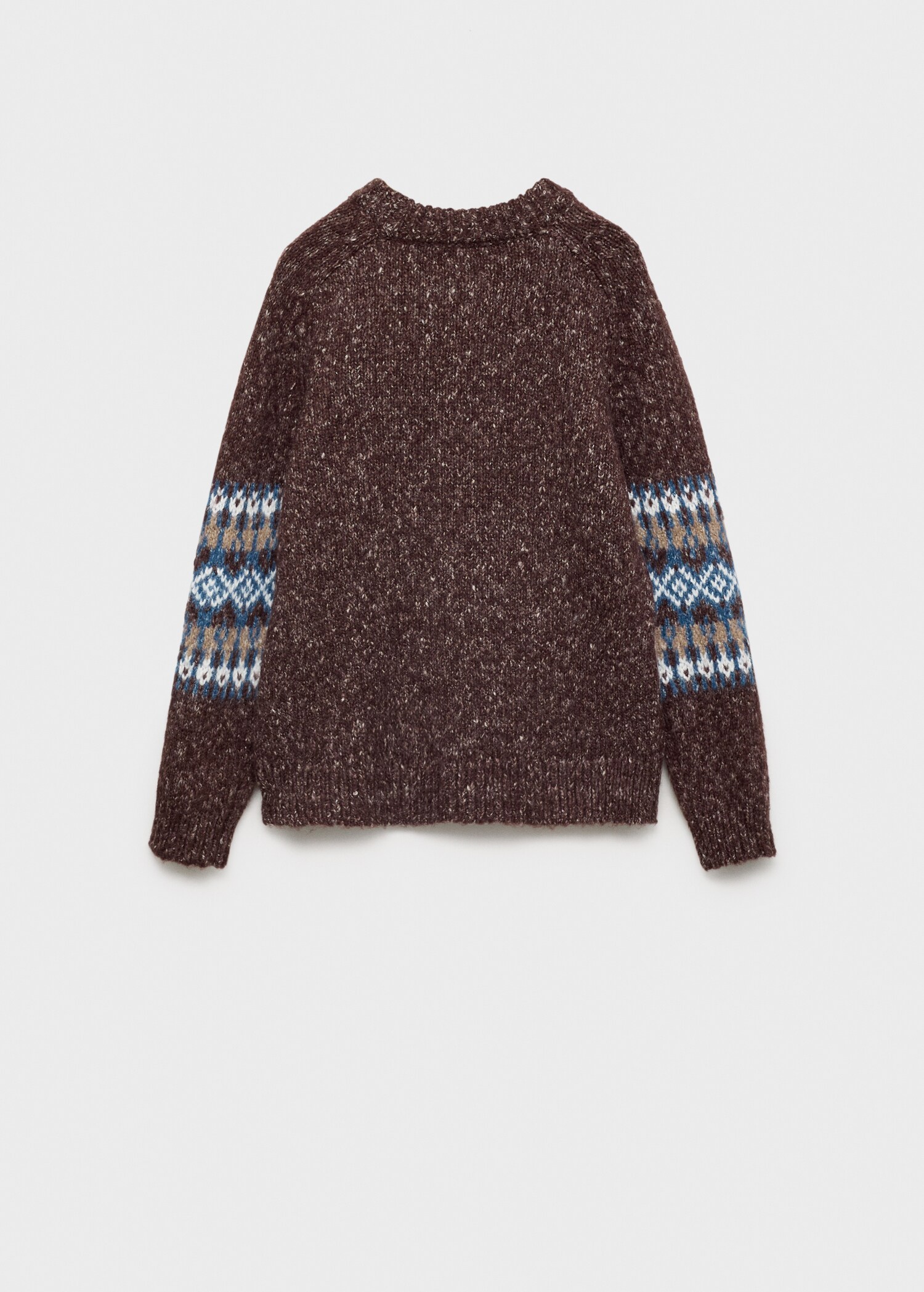 Jacquard knitted sweater - Reverse of the article