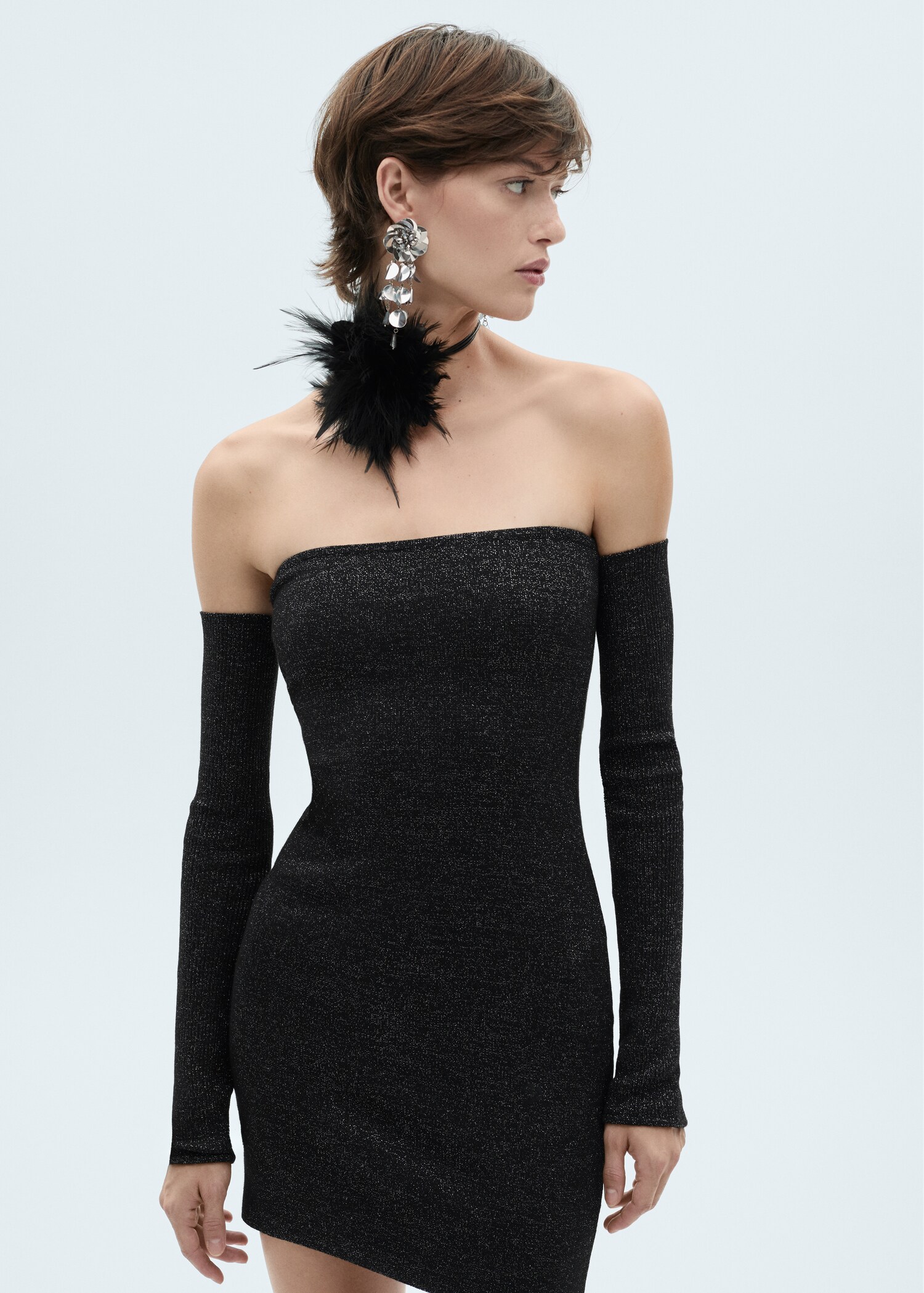 Strapless lurex dress - Medium plane
