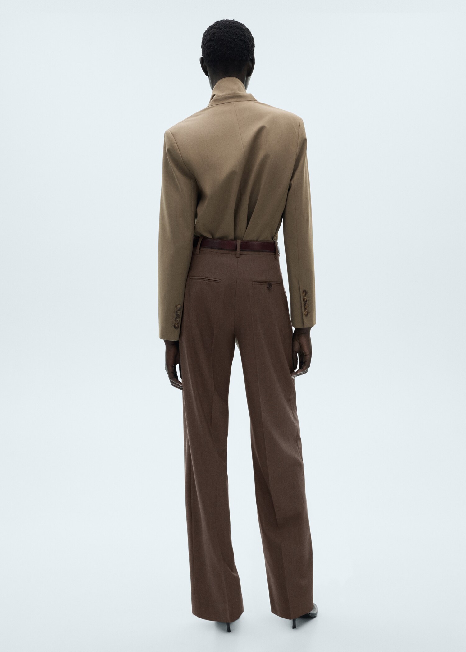 Pantalon droit pinces - Verso de l’article