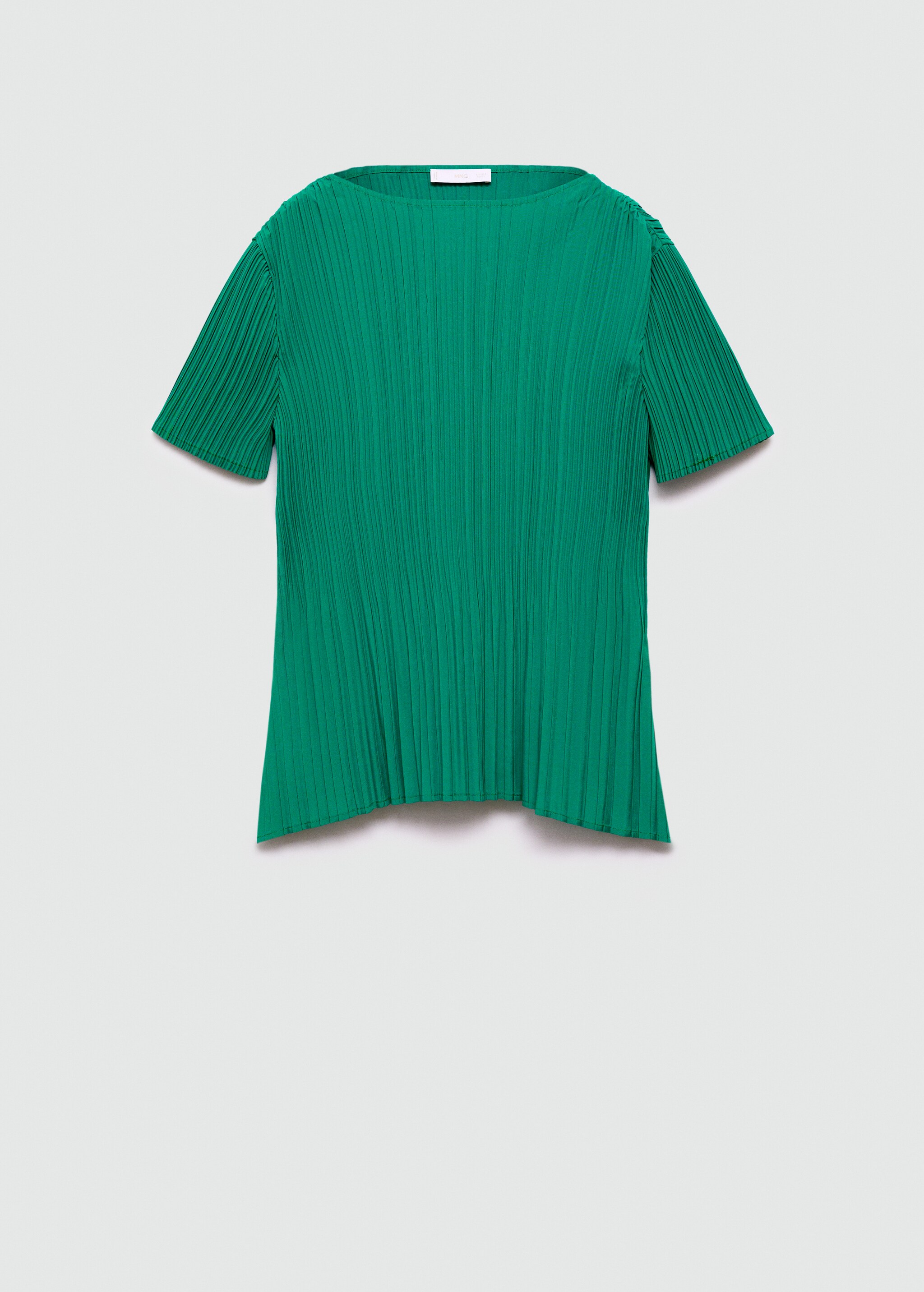 Geplooid T-shirt met korte mouwen - Artikel zonder model