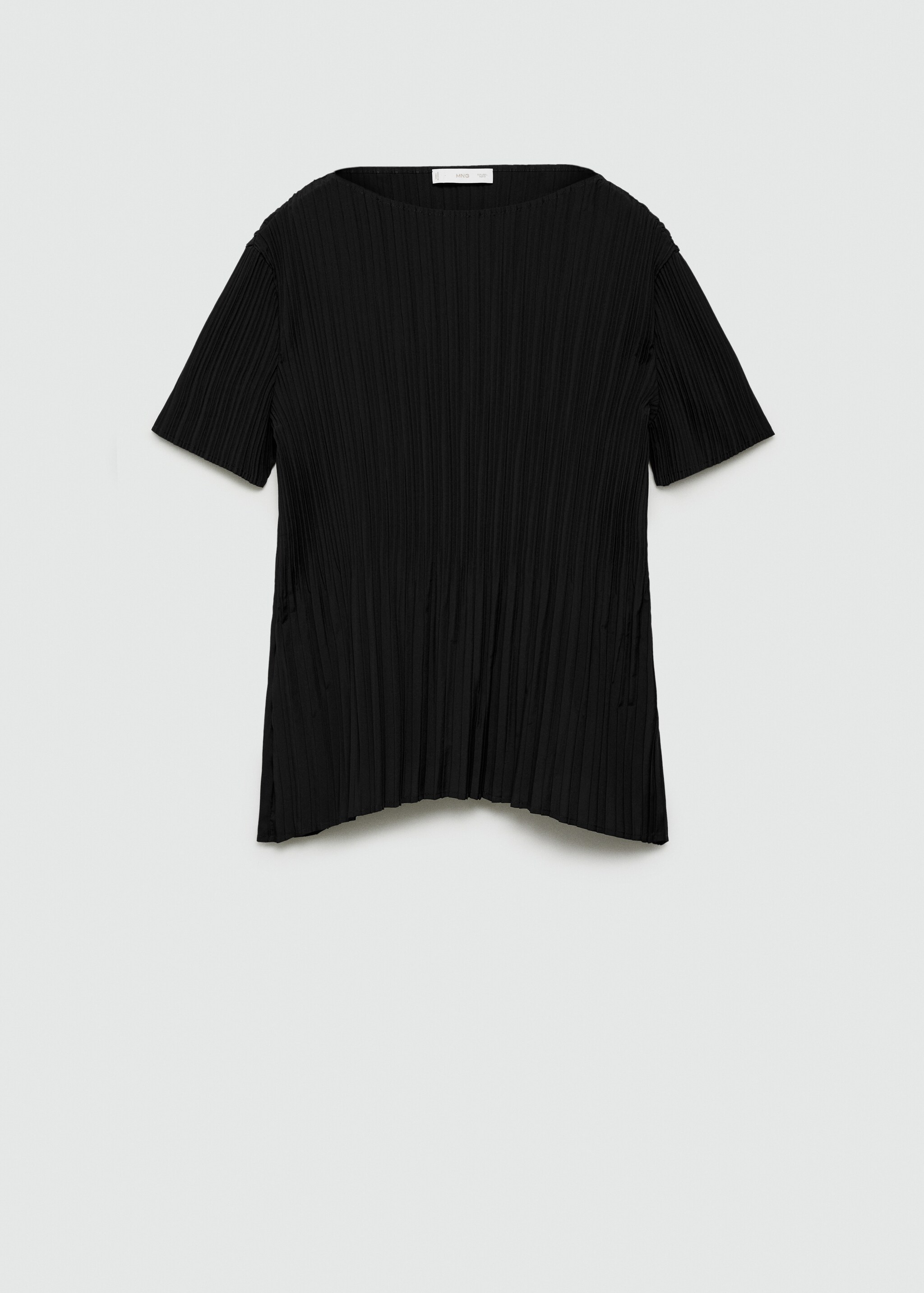 Short-sleeved pleated t-shirt - Article without model