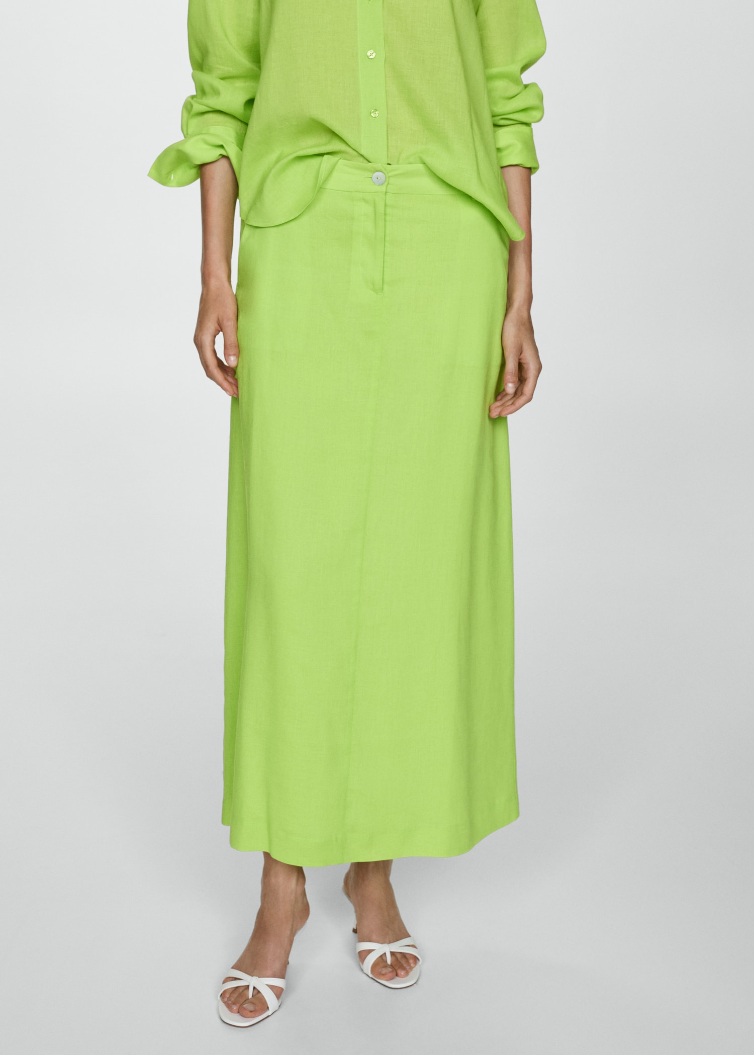 Jupe longue Lyocell MANGO France (La Réunion) - Main Image