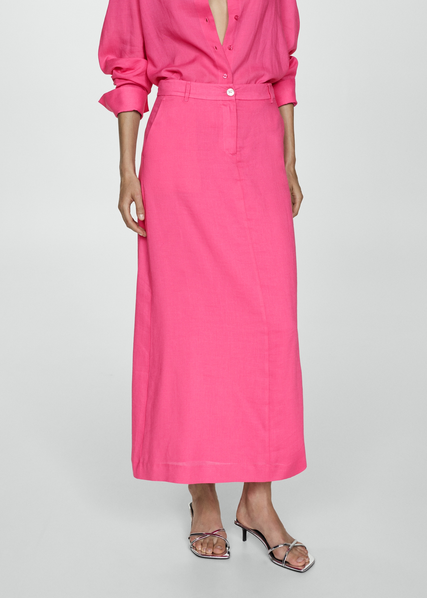 Long lyocell skirt - Medium plane