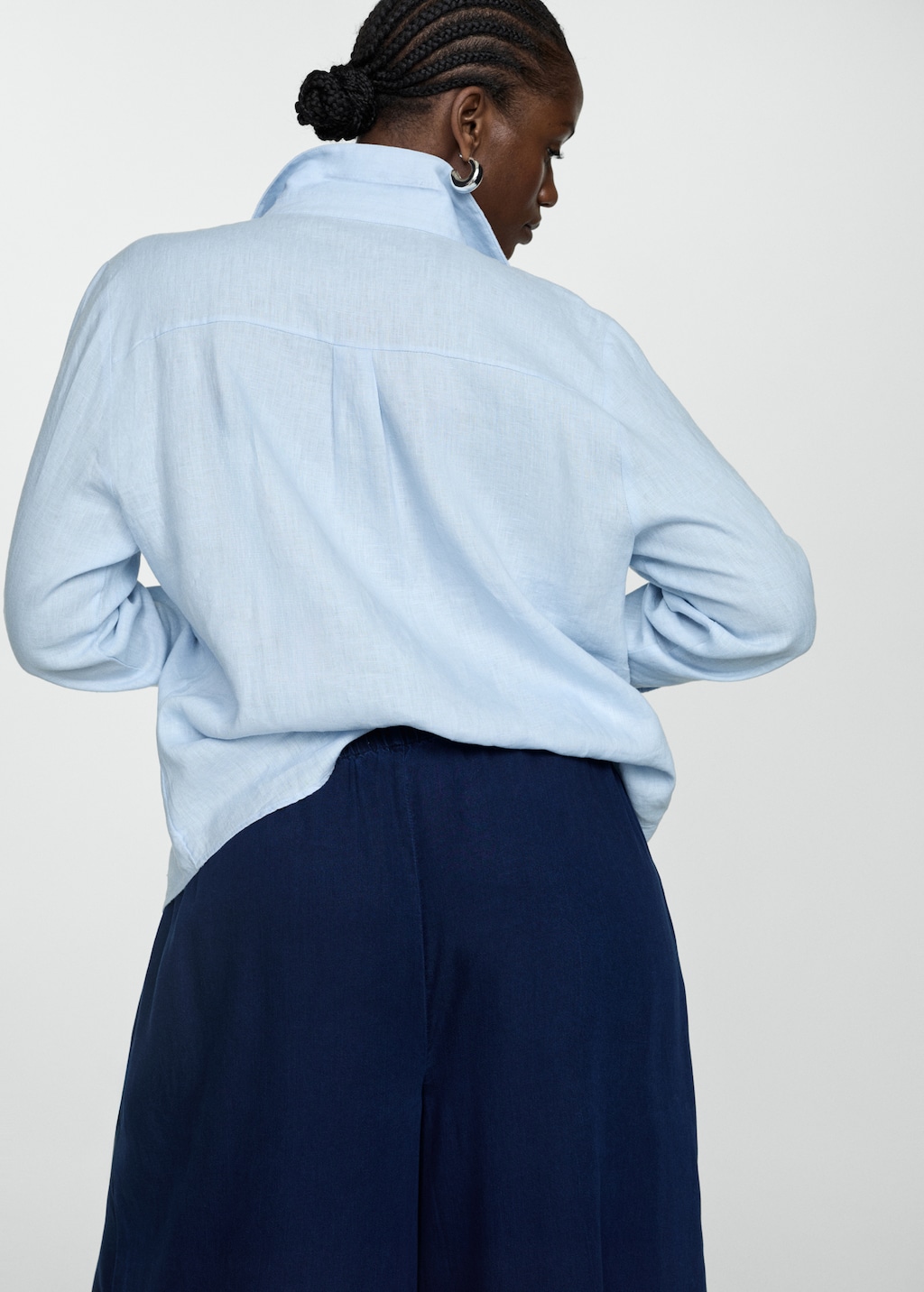 Lyocell pants with elastic waistband