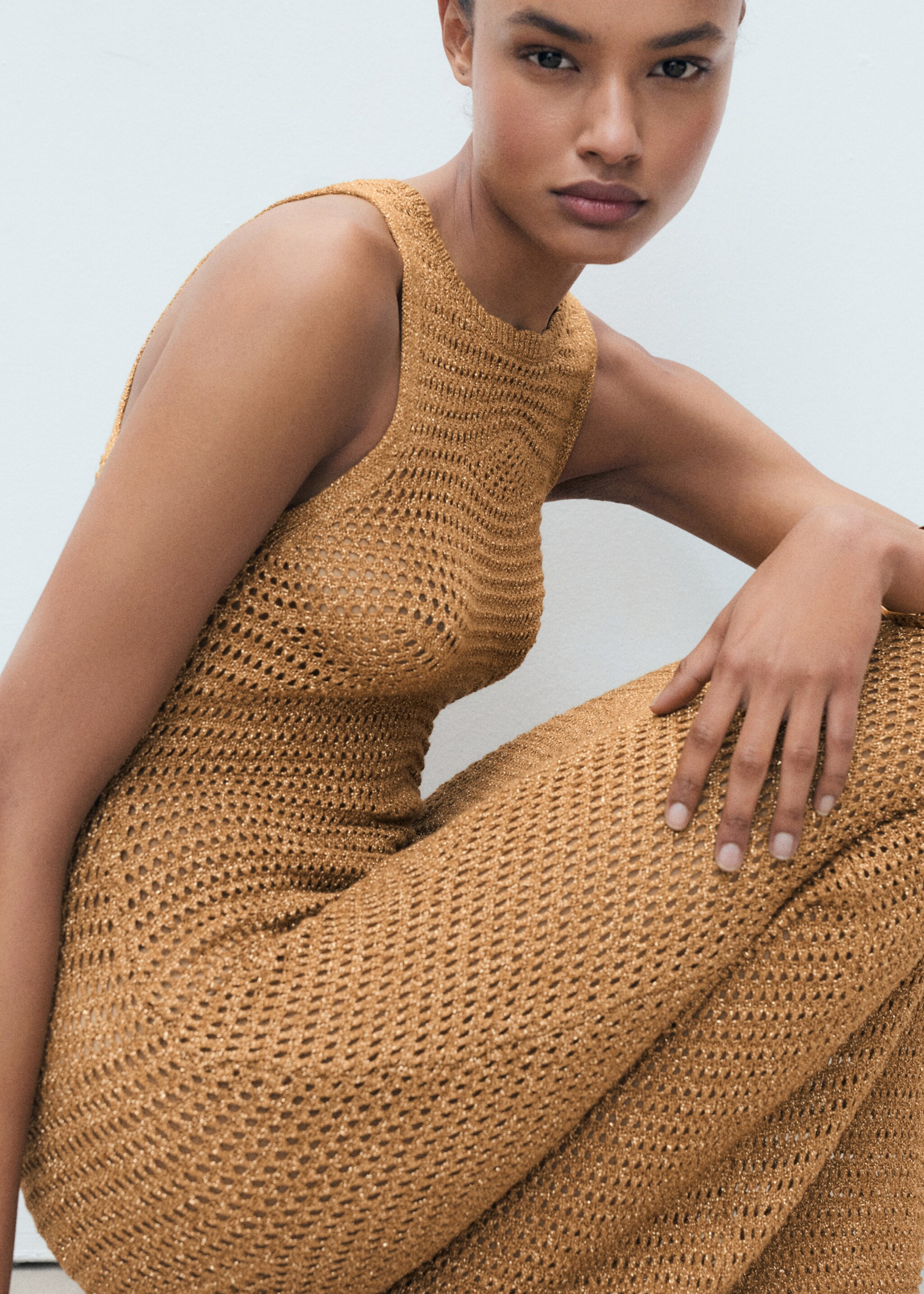 Openwork lurex dress - Details of the article 2