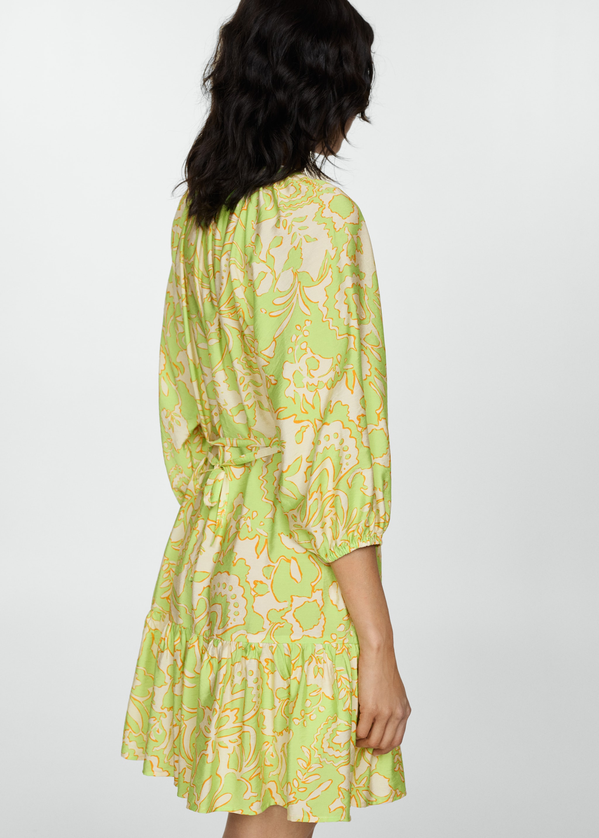 Women's Printed Bow Dress Women's Printed Bow Dress