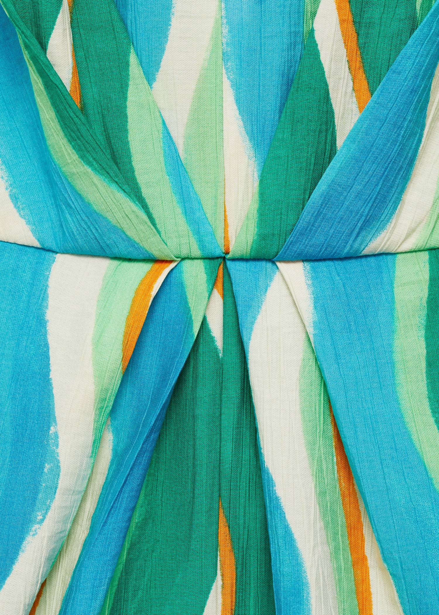 Printed draped jumpsuit with slits - Details of the article 8