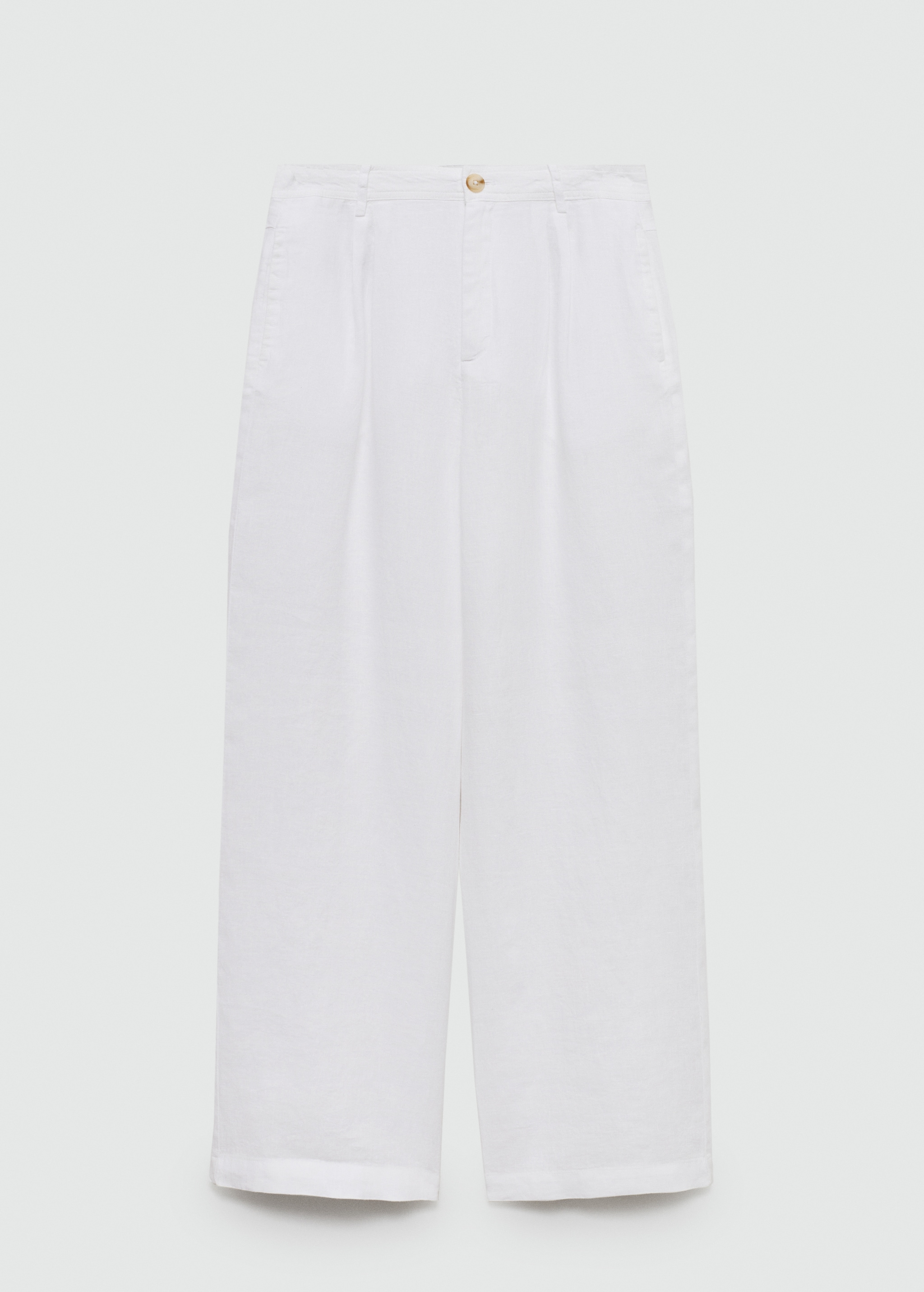 100% linen trousers with darts - Article without model