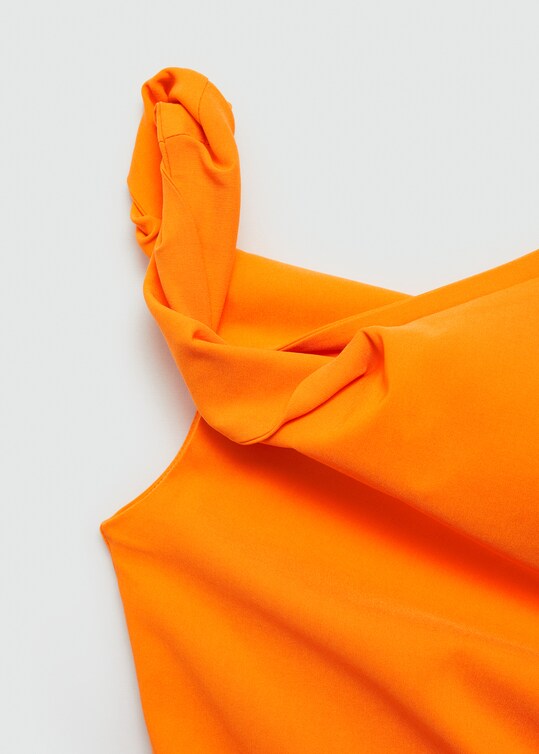 ASYMMETRIC PLEATED DRESS