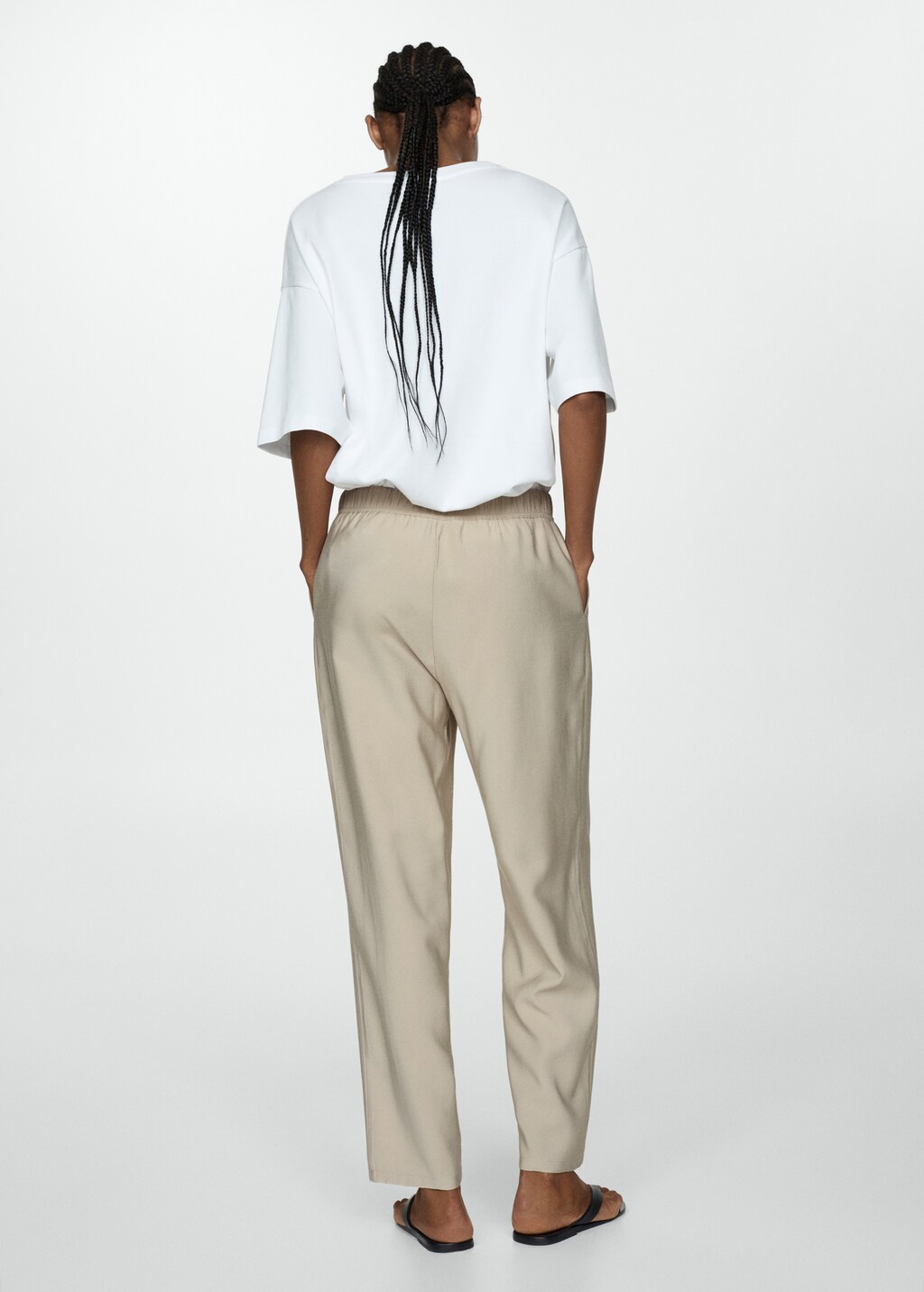 Pantalon de jogging cordon Femme MANGO Guyane francaise