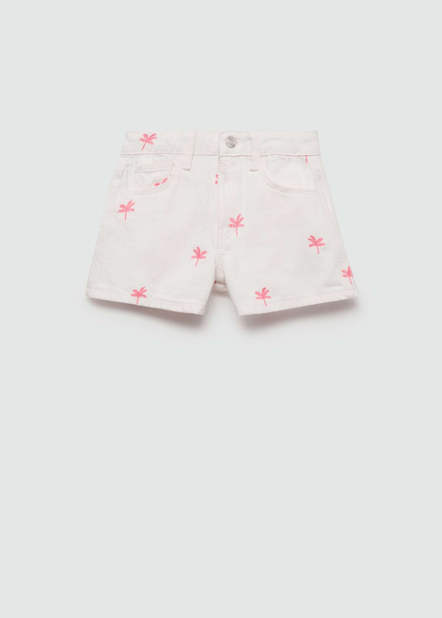 Embroidered cotton shorts - Article without model