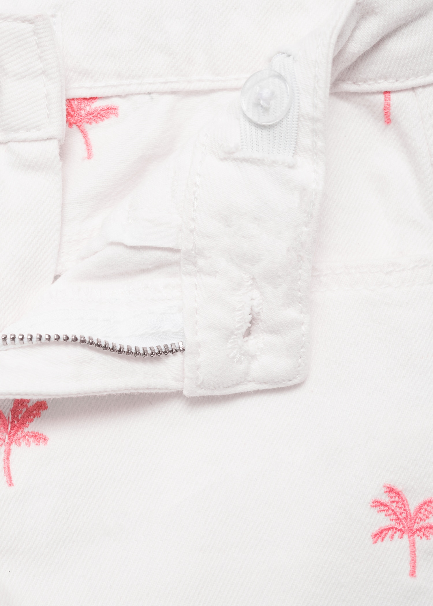 Embroidered cotton shorts - Details of the article 8