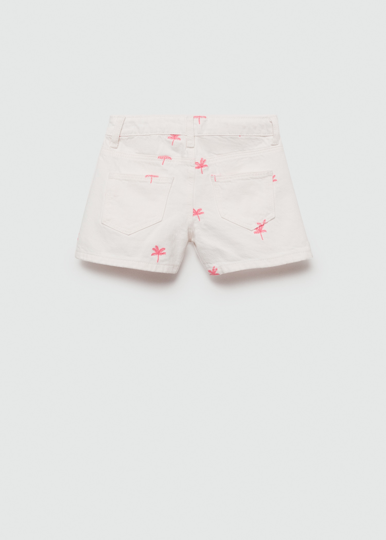 Embroidered cotton shorts - Reverse of the article