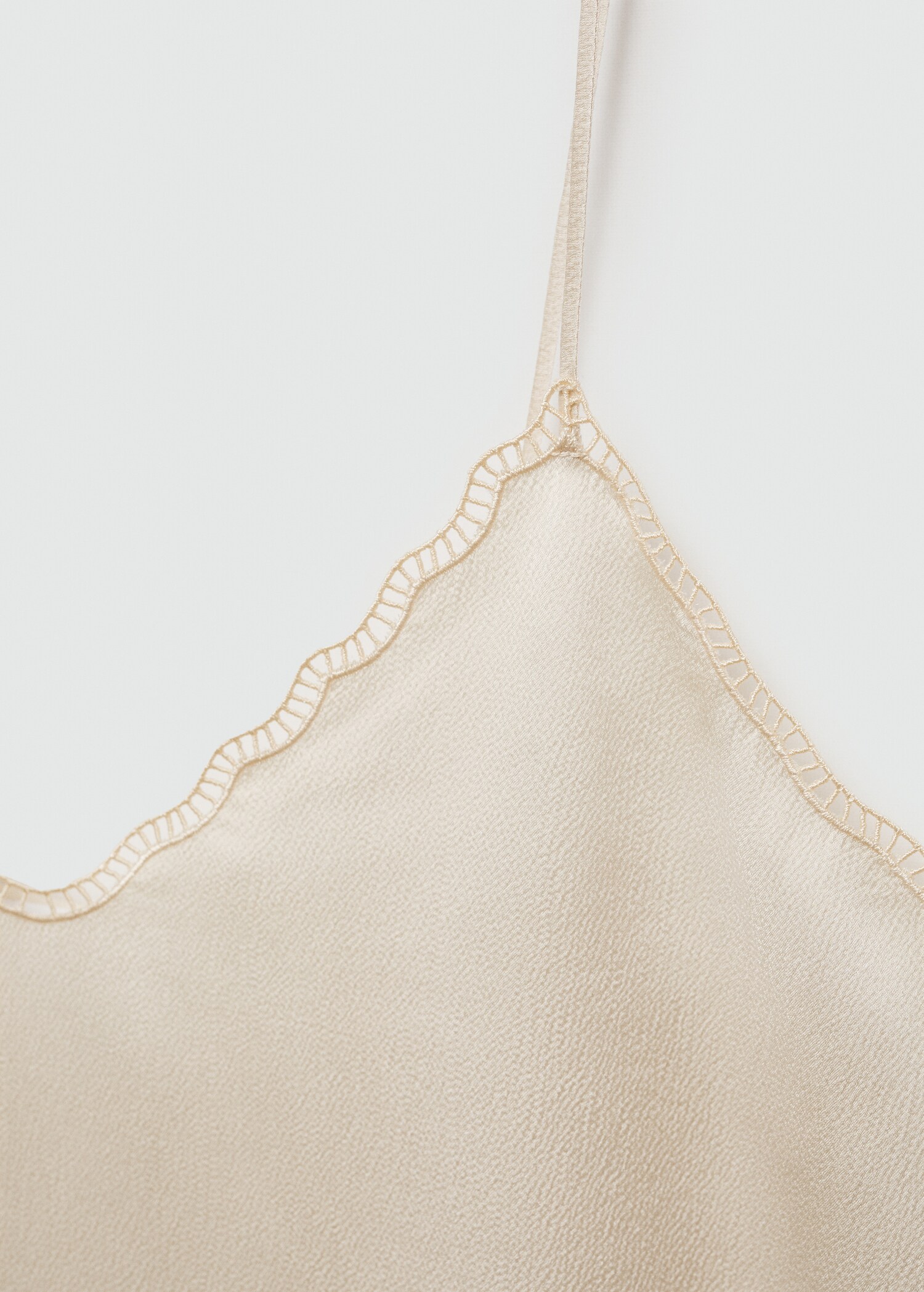 Satin top with straps - Details of the article 8