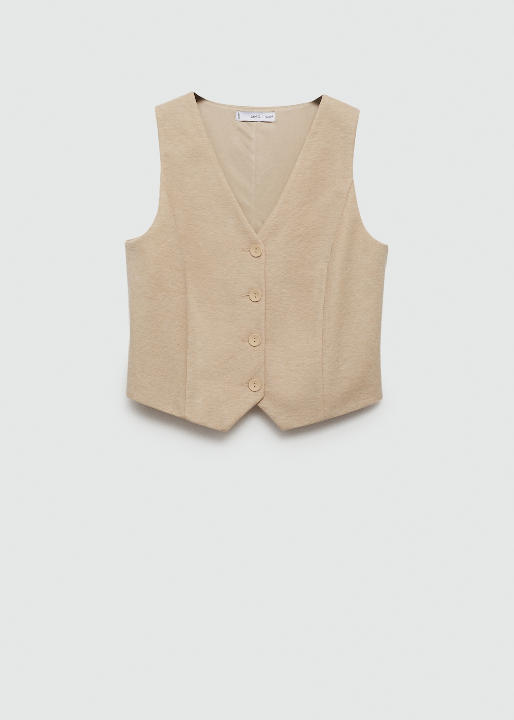 Gilet with buttons