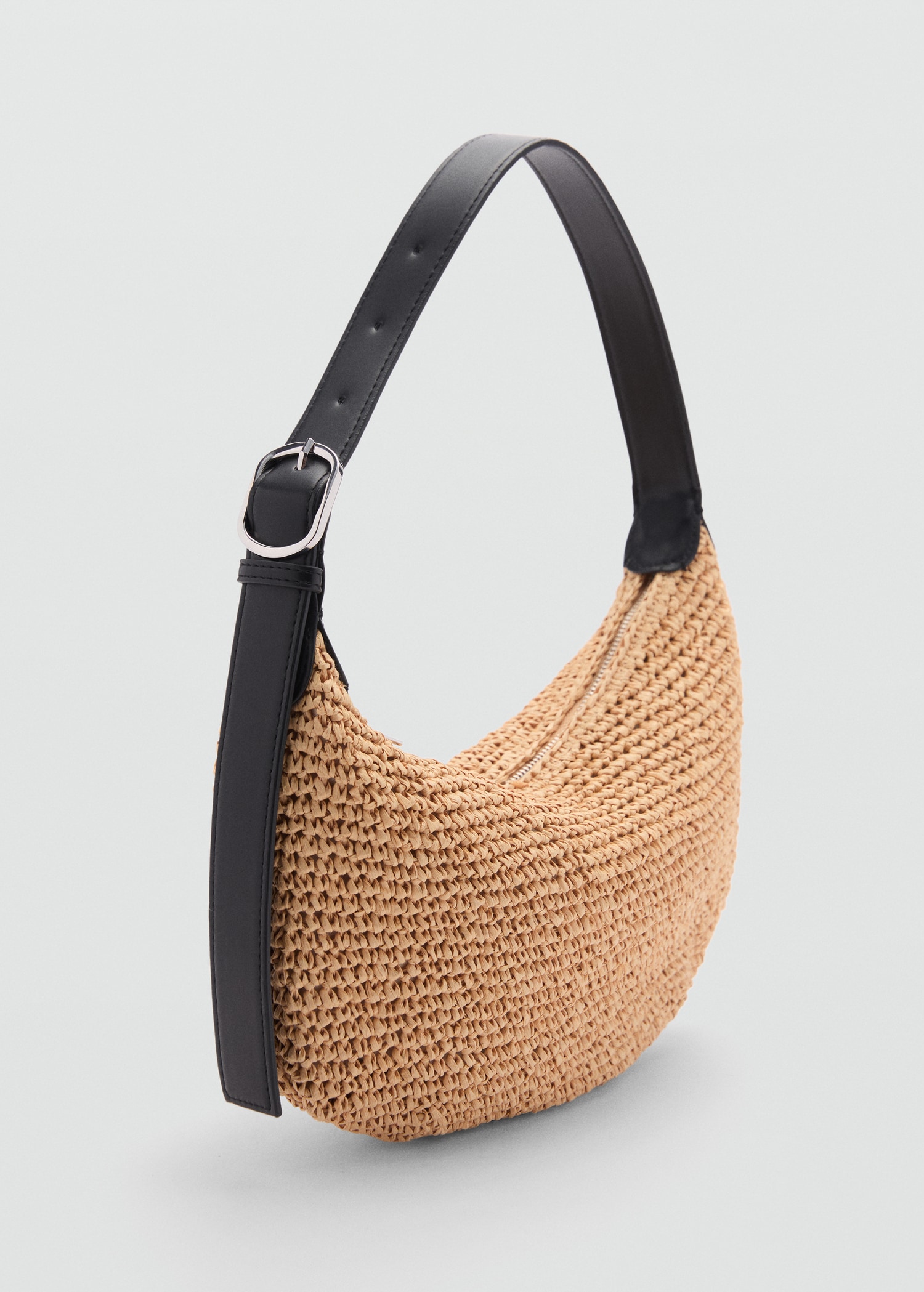 Natural fibre shoulder bag Women MANGO Japan - Main Image