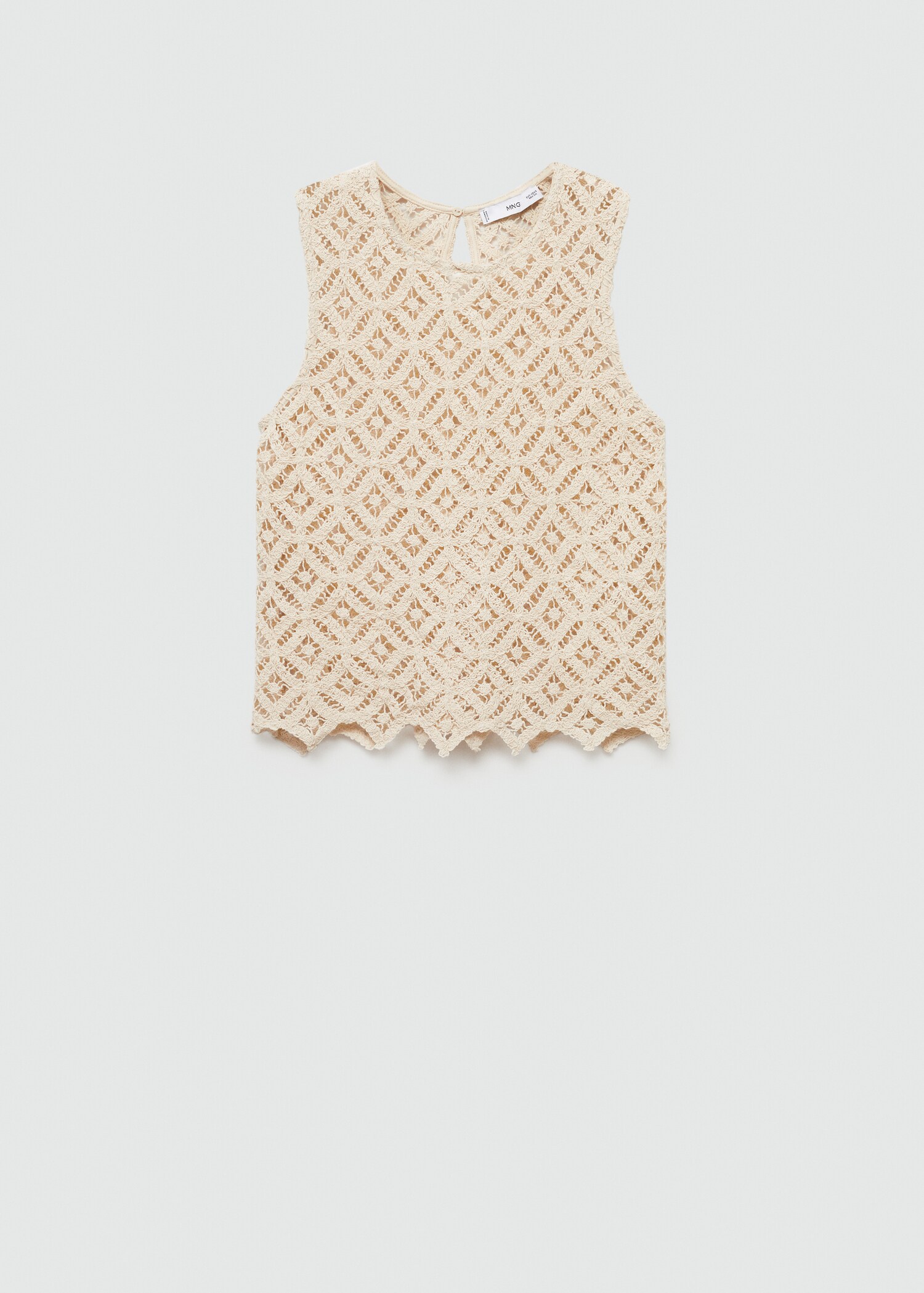 Top sans manches crochet - Article sans modèle