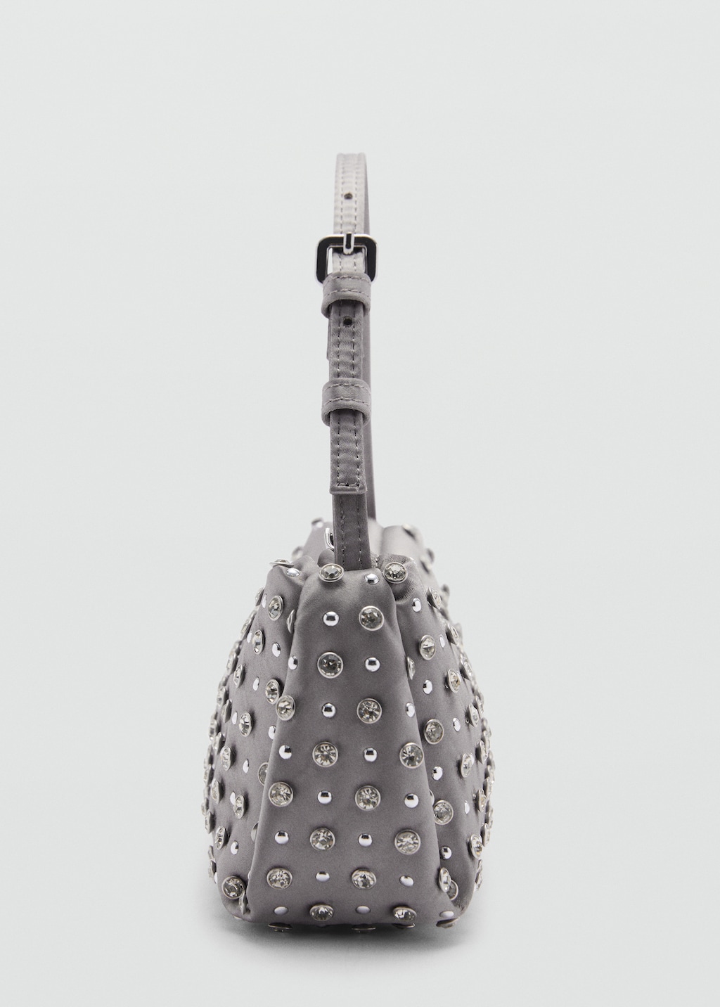 Metallic beaded shoulder bag sale