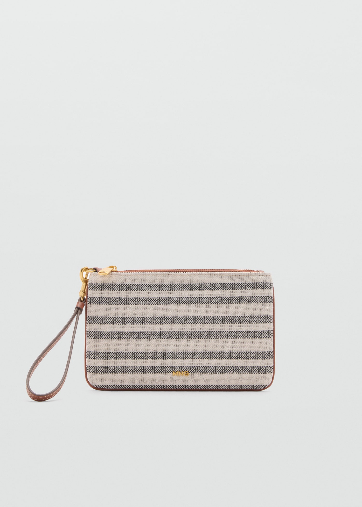 Stripe-print toiletry bag - Изделие без модели