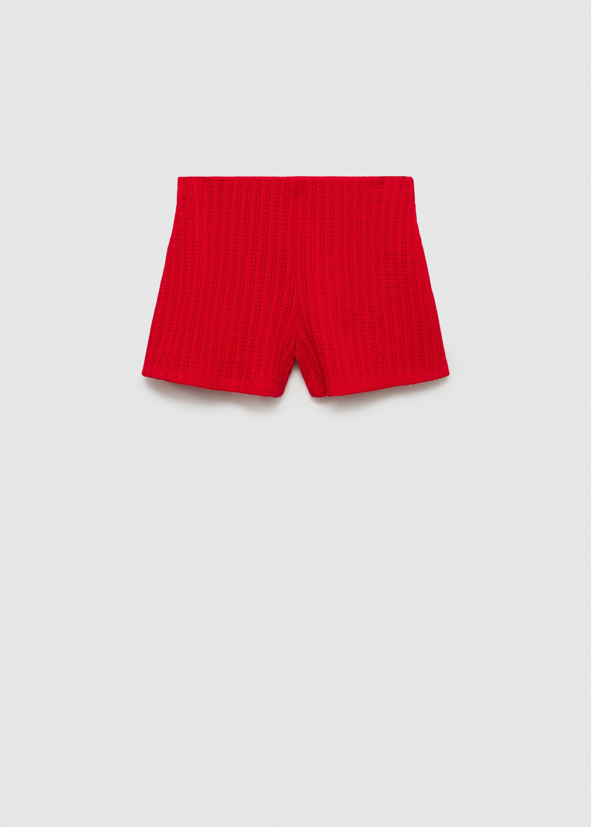 Straight knitted shorts - Article without model