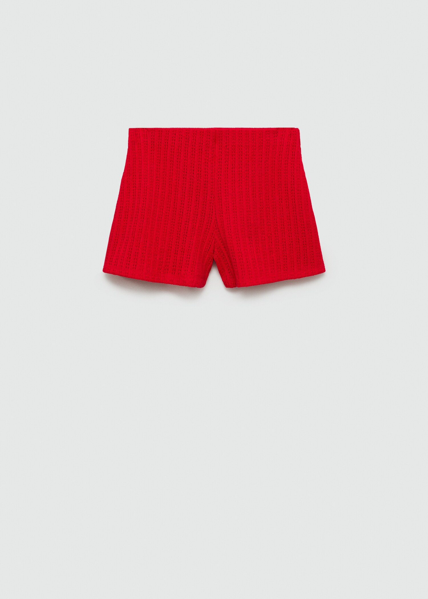 Straight knitted shorts - Article without model