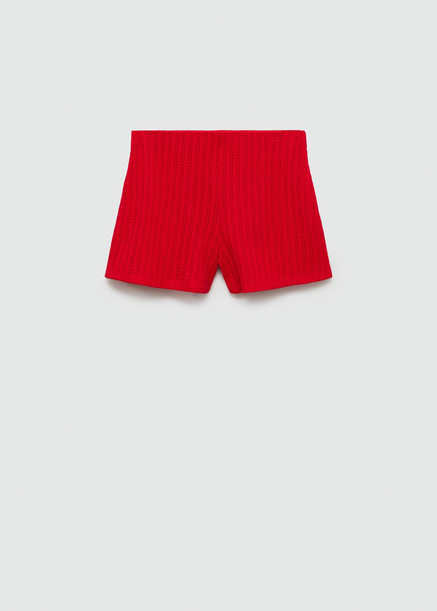 Straight-fit knitted shorts Women MANGO Armenia - Main Image