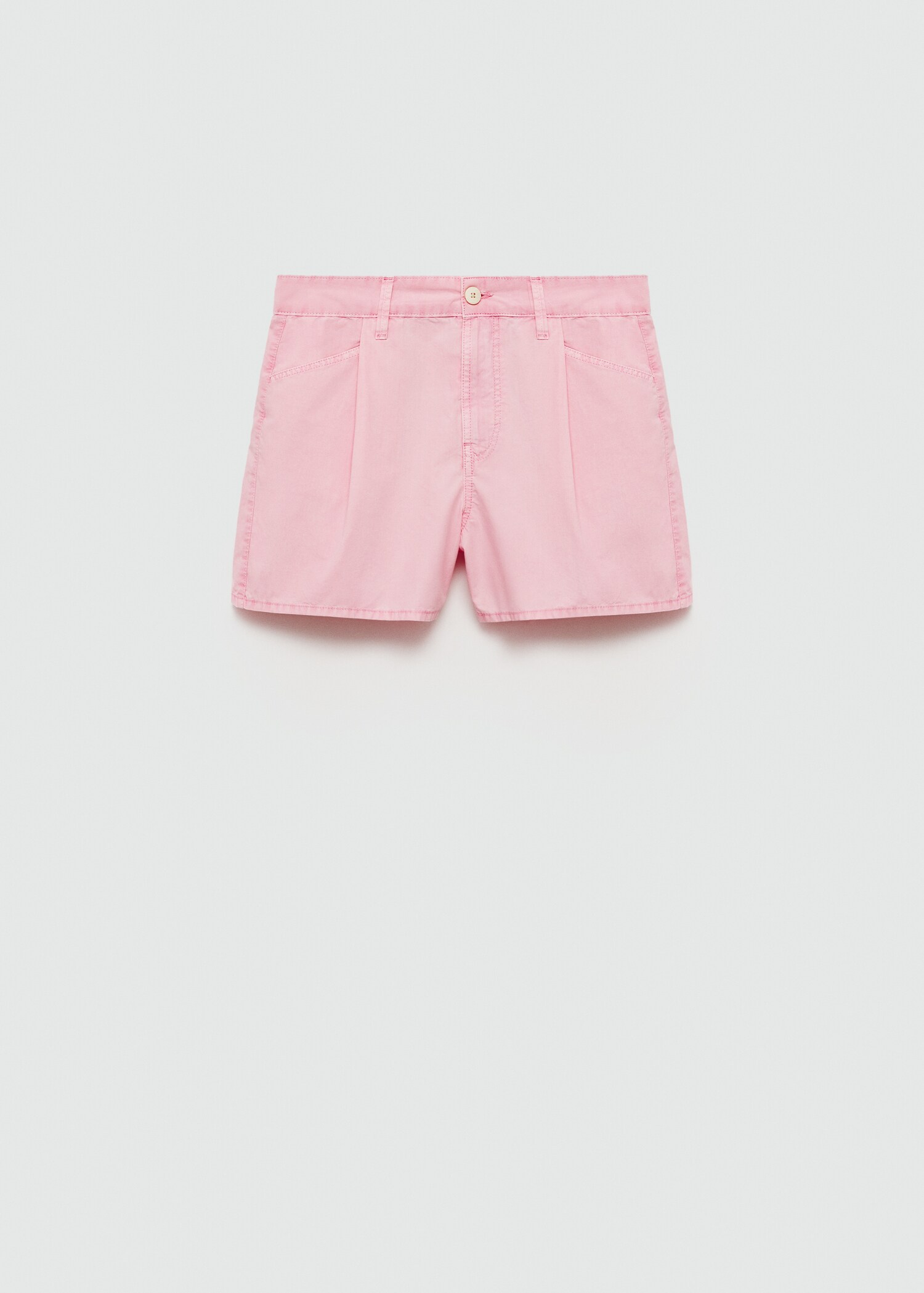 Straight-fit denim shorts - Article without model