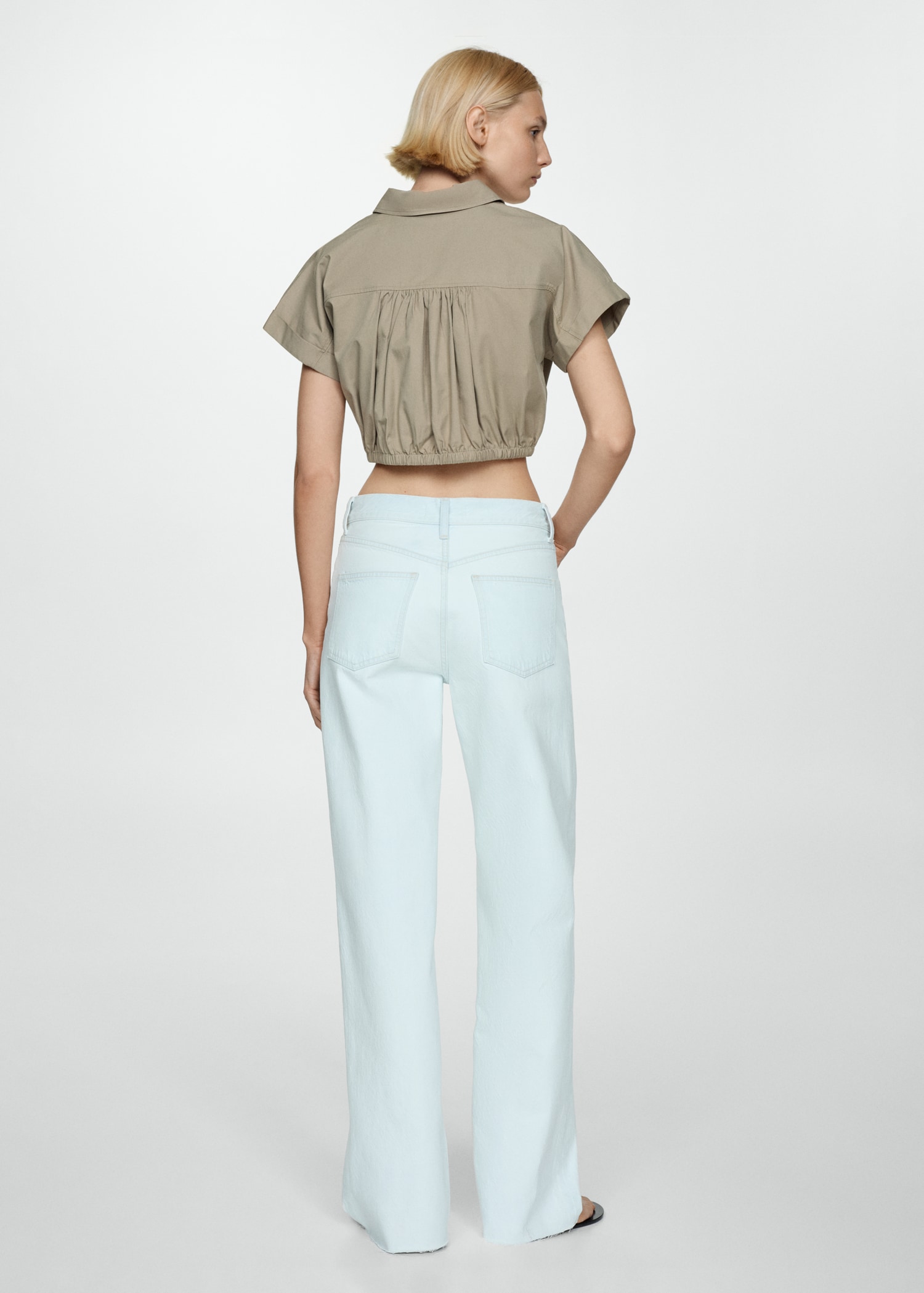 High-rise wideleg jeans - Reverse of the article