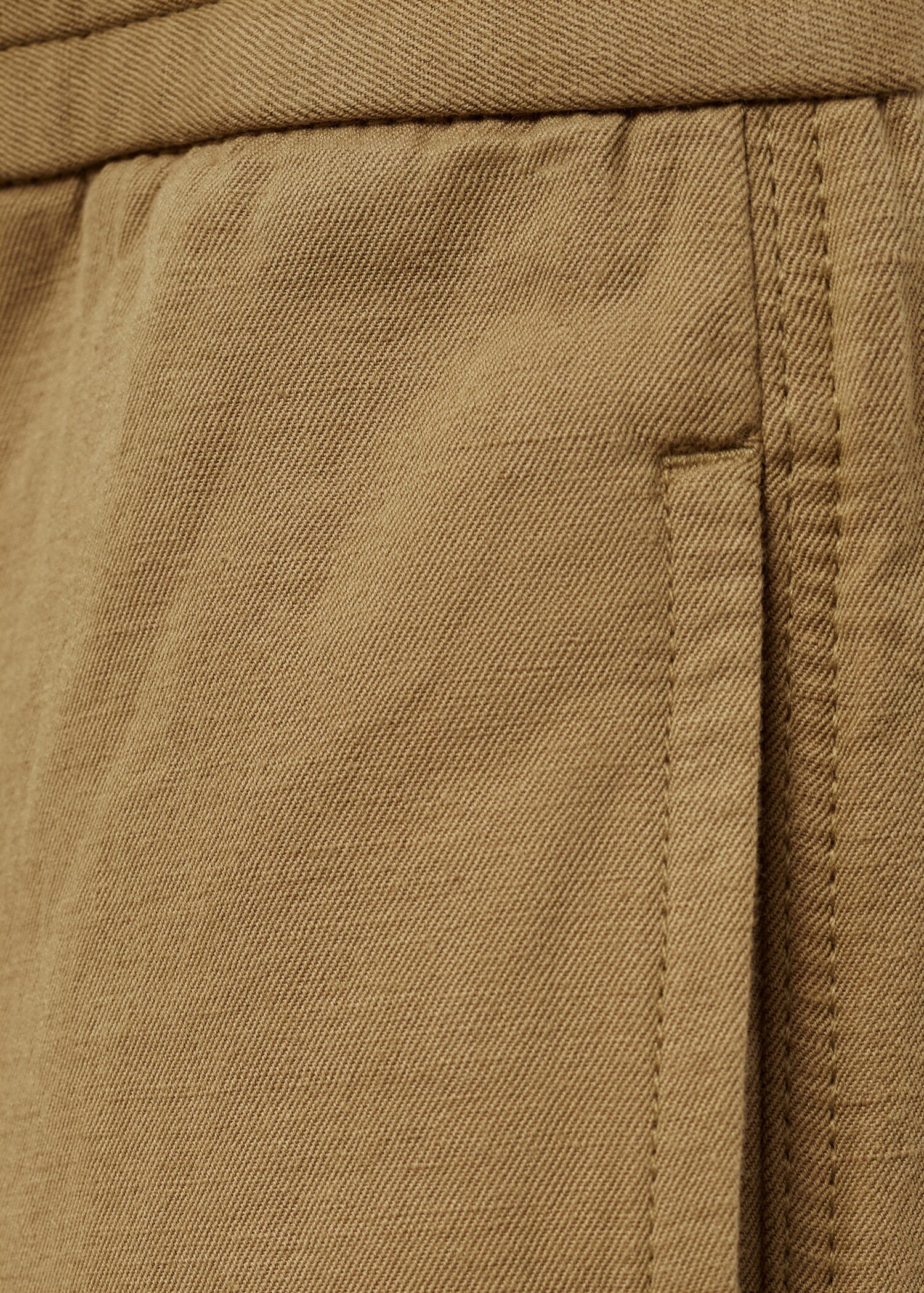 Cotton-linen cargo trousers - Details of the article 0