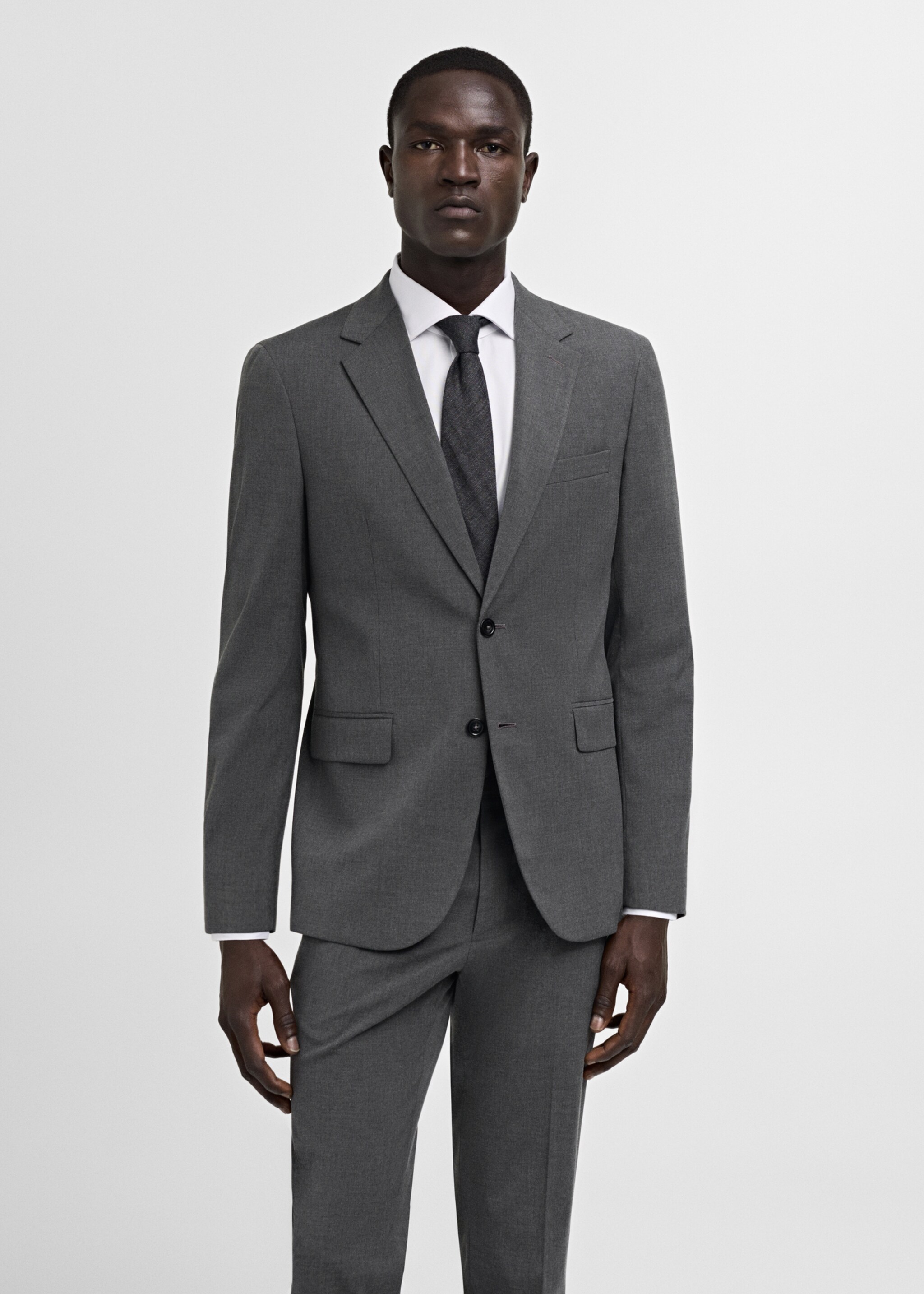 Americana traje slim fit tejido comfort stretch - Plano medio