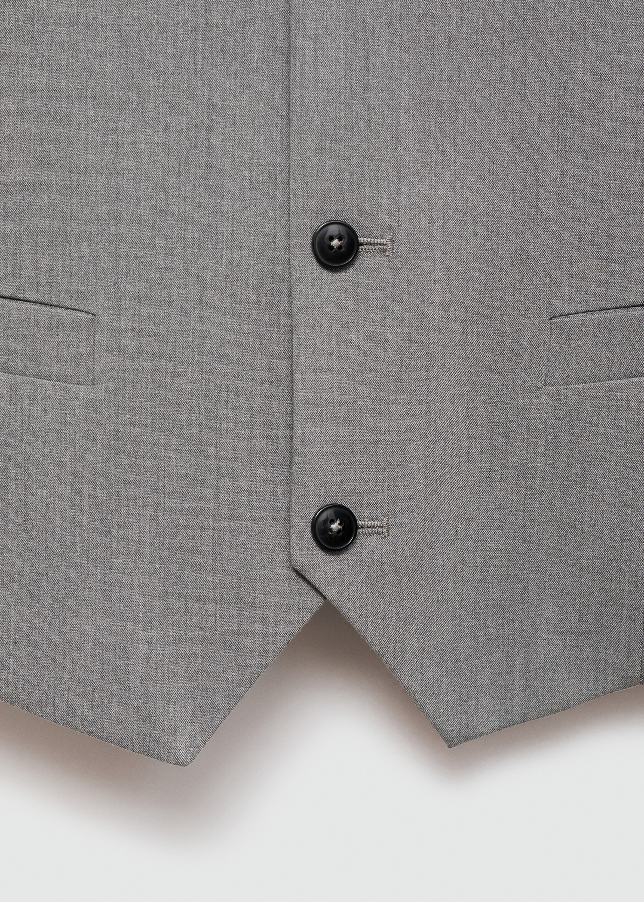 Super slim-fit stretch fabric suit waistcoat - Details of the article 8