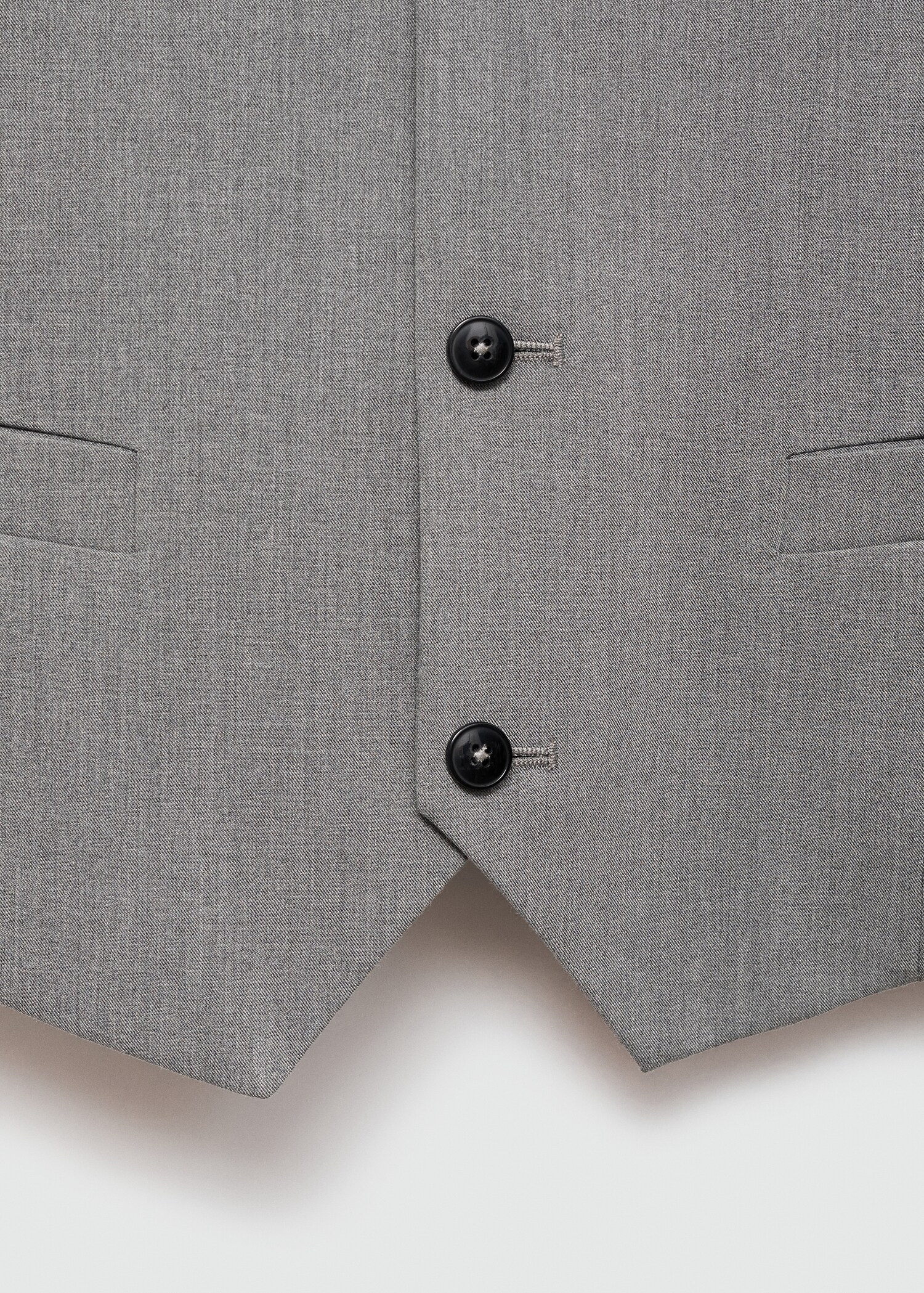 Super slim-fit stretch-fabric suit waistcoat - Details of the article 8