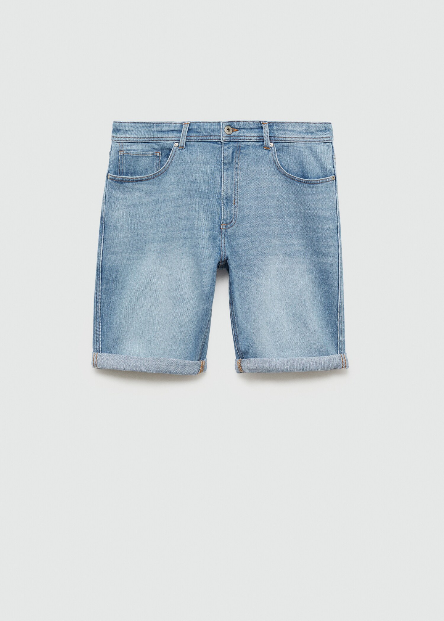 Jeansbermudas slim fit - Artikel utan modell