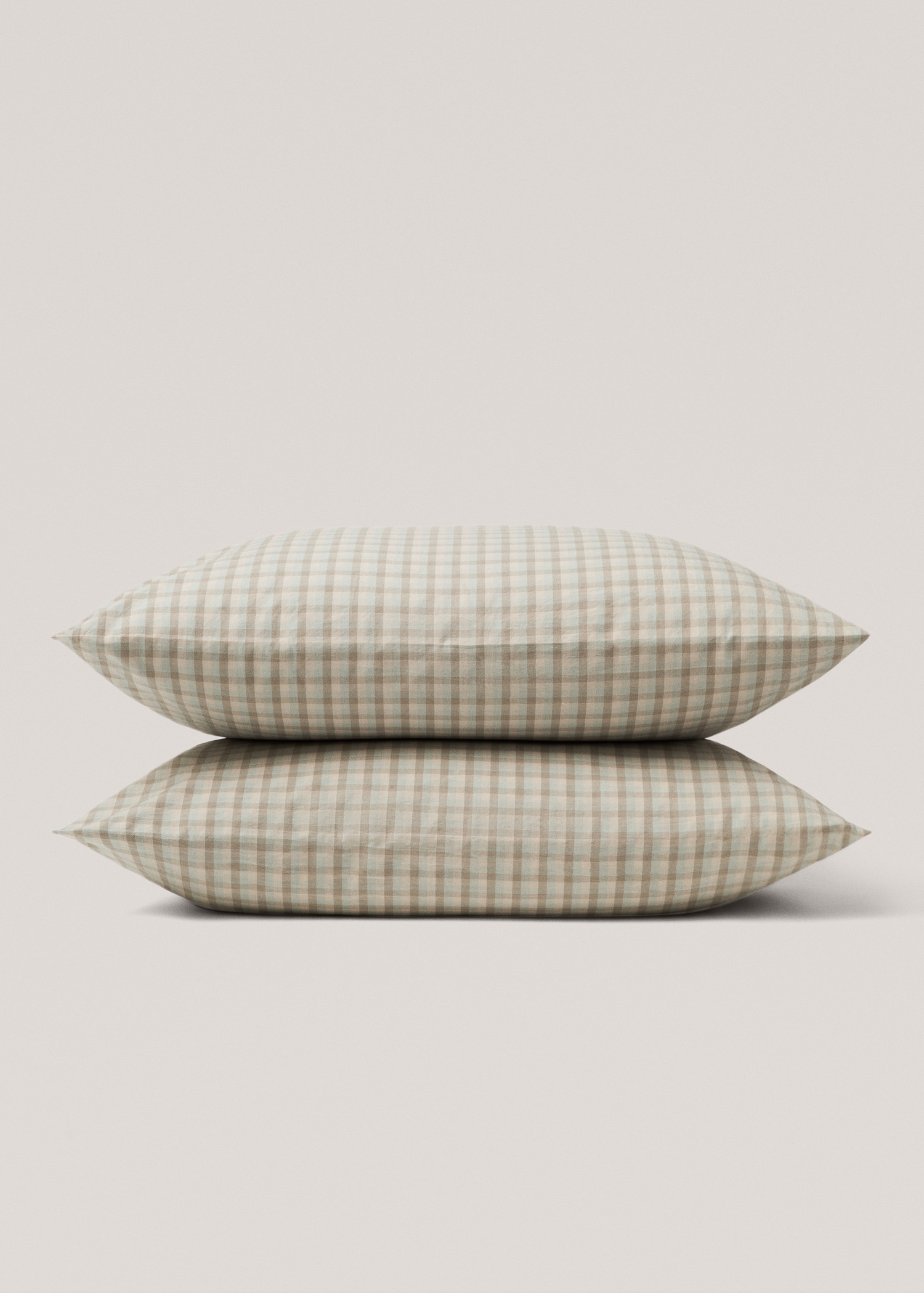 Vichy square pillowcase 60x60cm - Details of the article 3