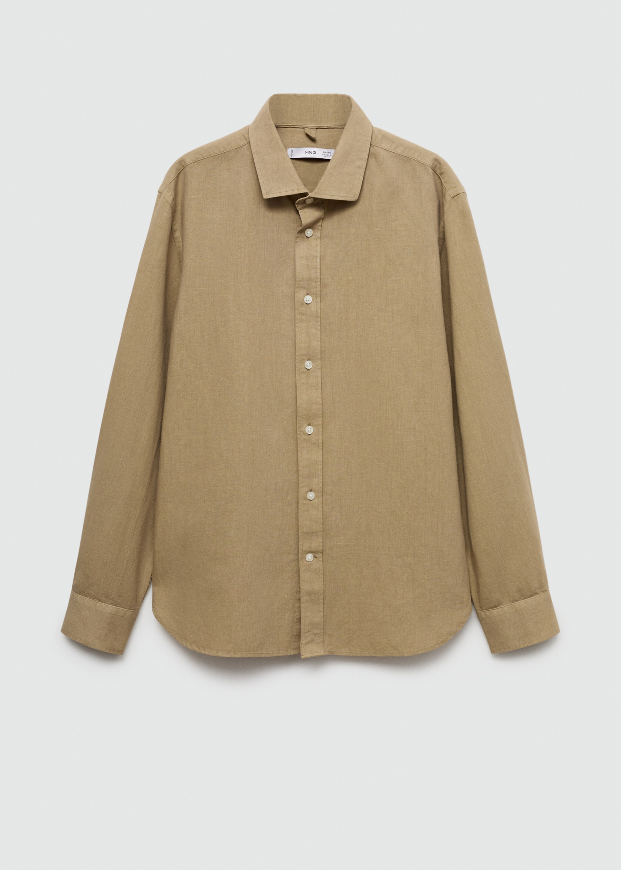 Classic-fit linen-blend shirt - Article without model