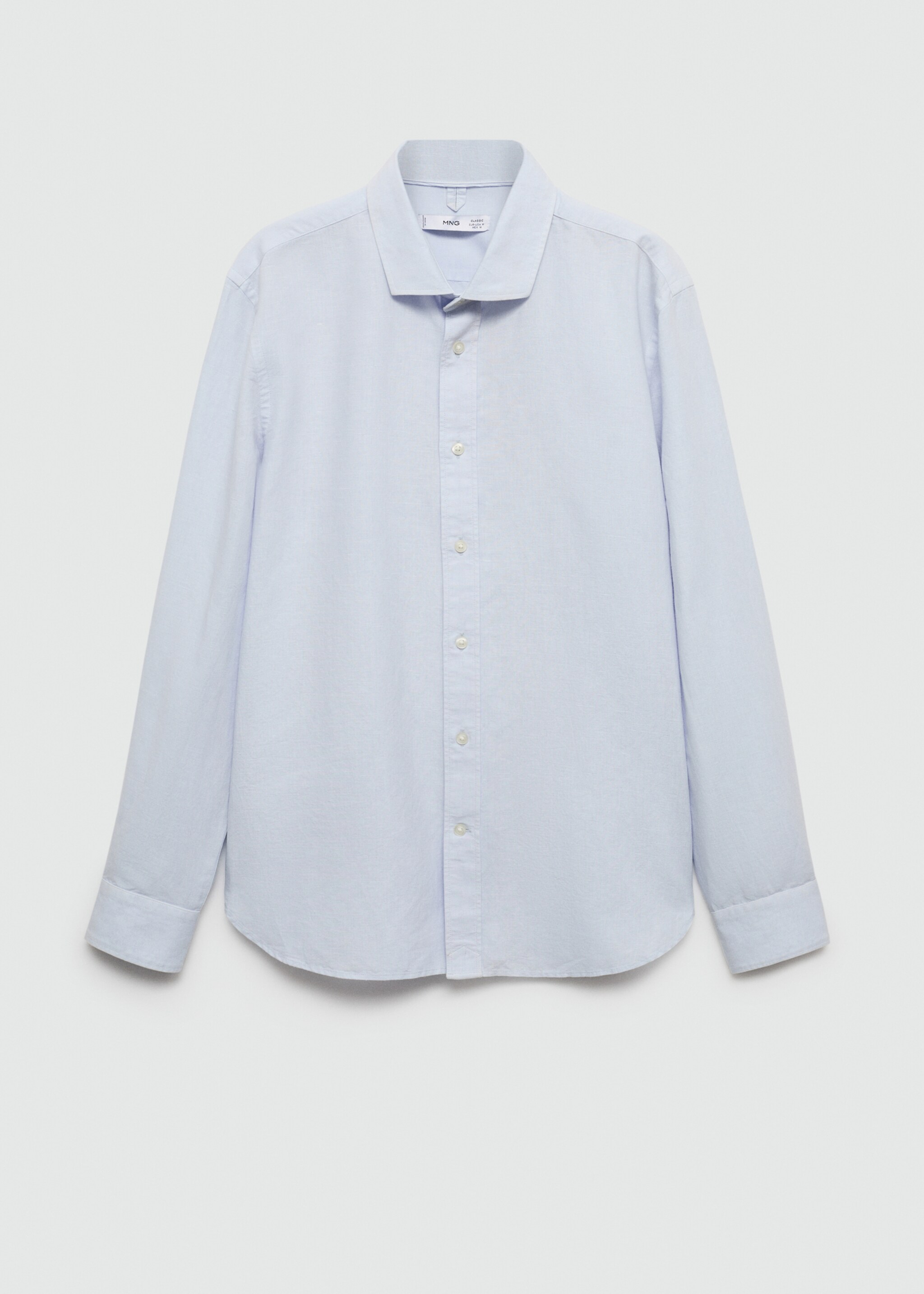 Classic-fit linen-blend shirt - Article without model