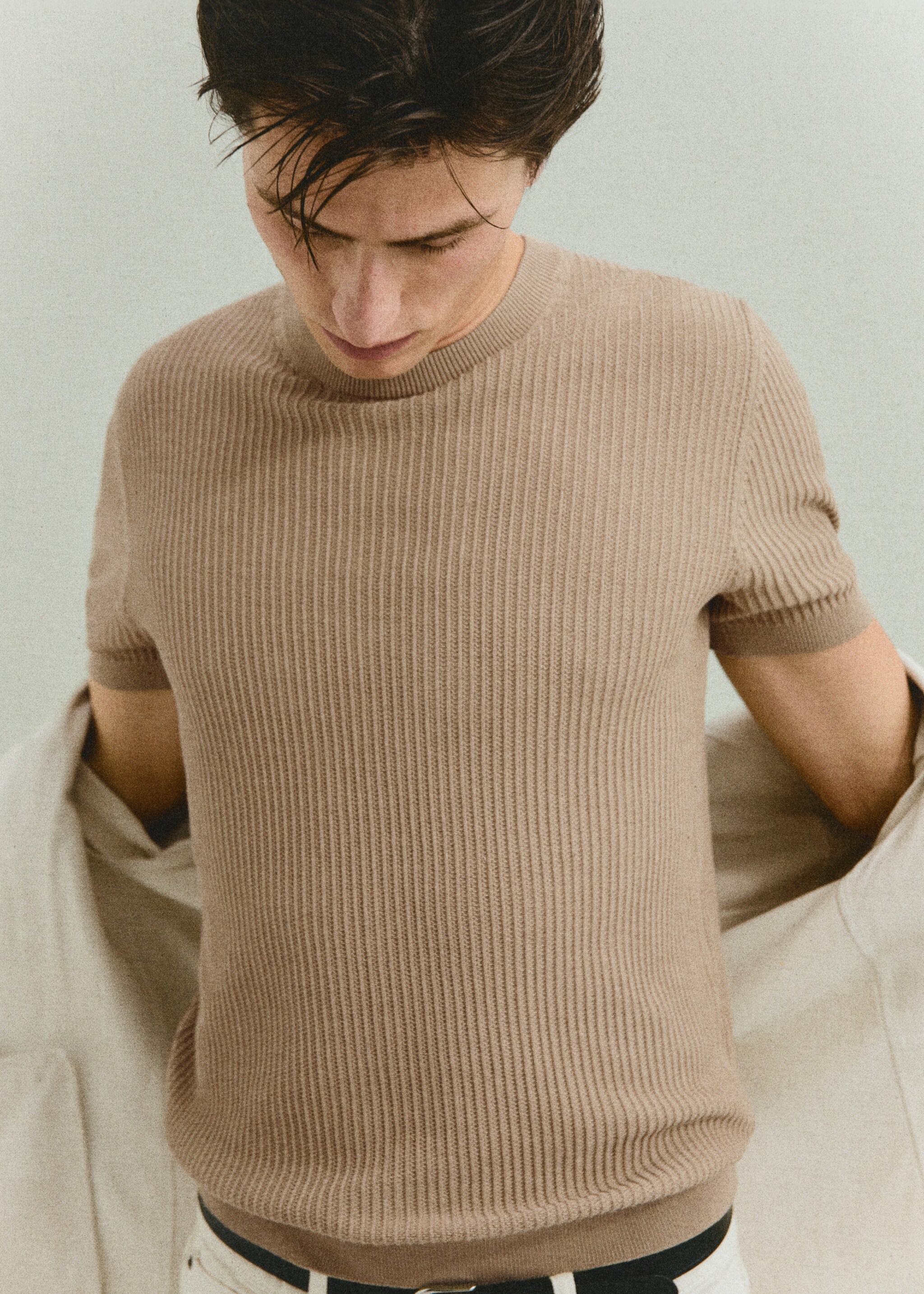 Ribbed  knit t-shirt - Details of the article 5