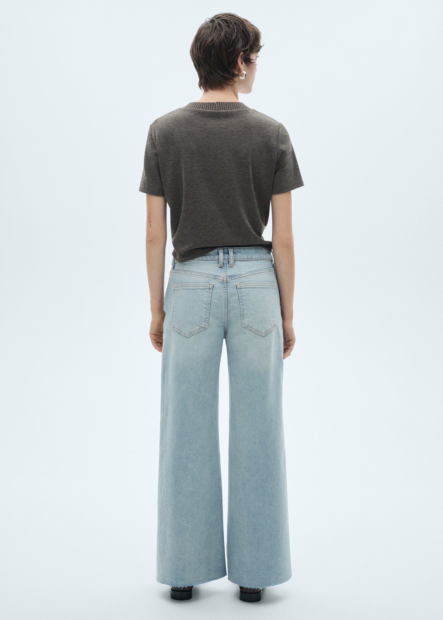 Jupe-culotte jean taille normale - Verso de l’article