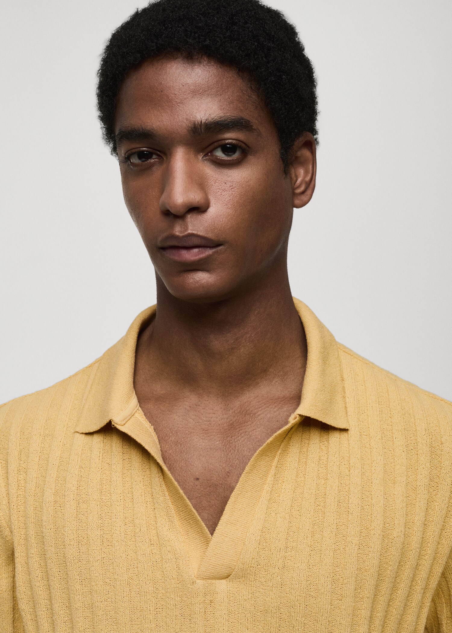 Polo regular-fit coton maille côtelée - Détail de l'article 1