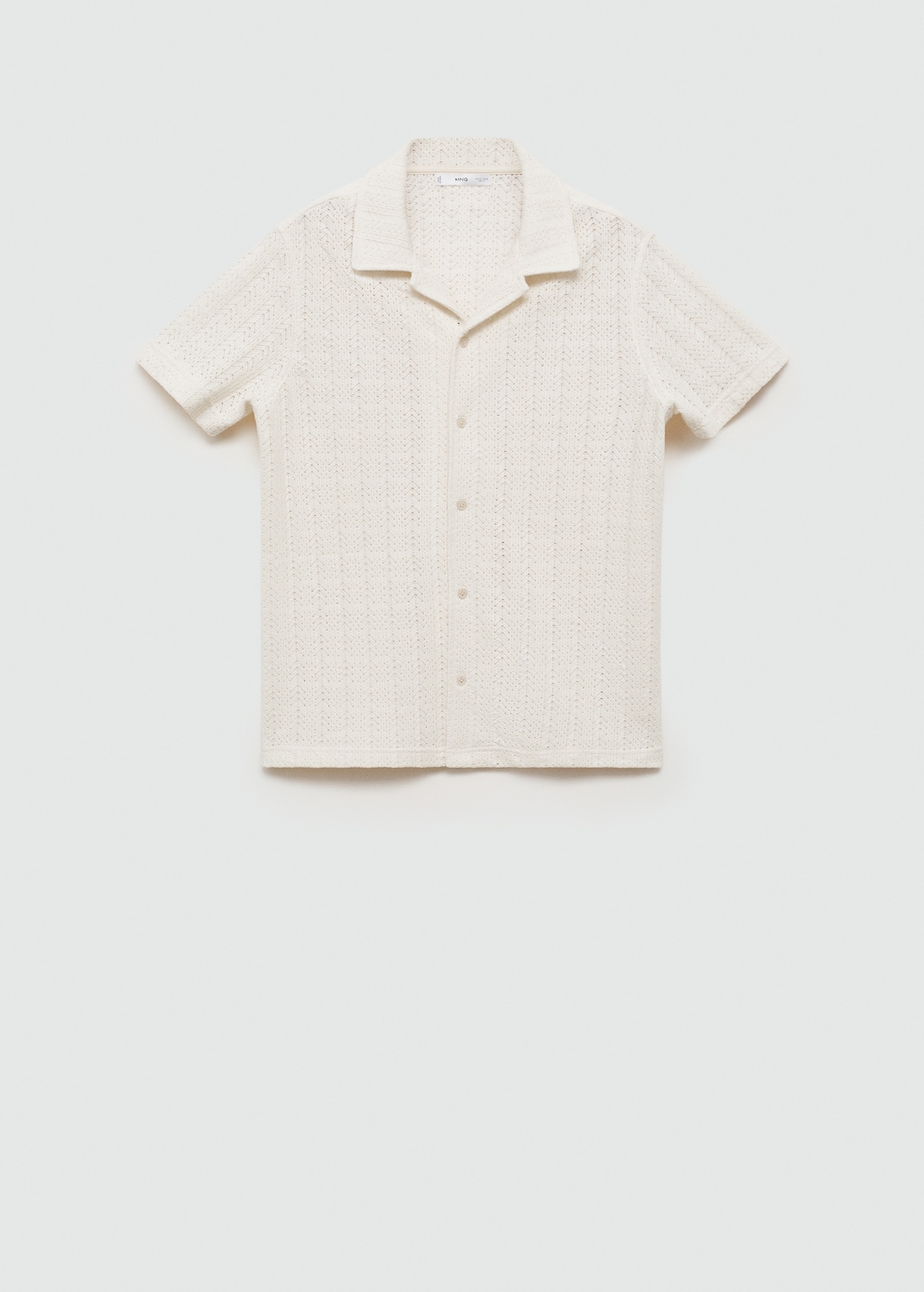 Bott 　Cotton Crochet Knit Shirts Bott Cotton Crochet Knit Shirts BoTT Cotton Crochet Short