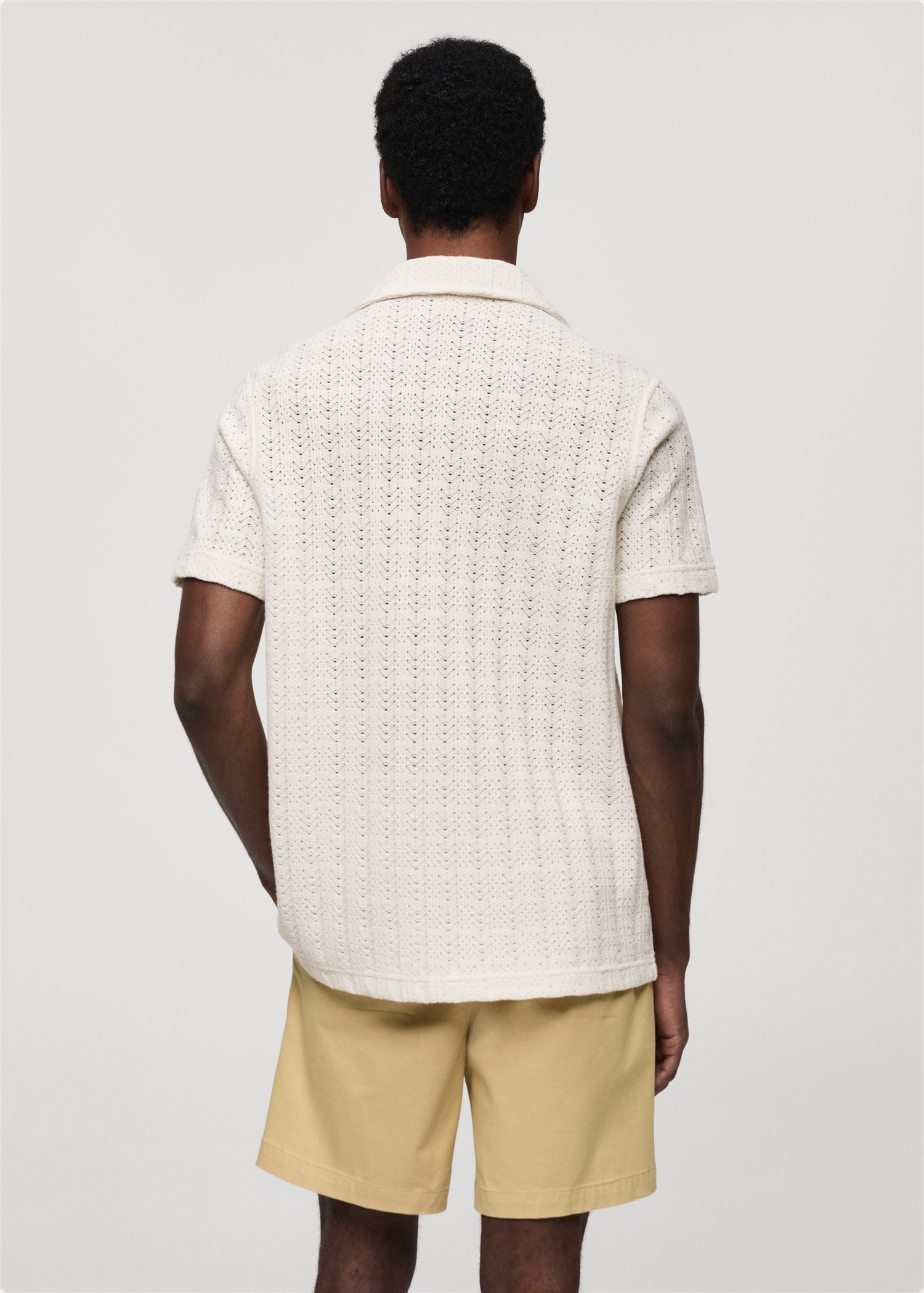 Chemise maille crochet - Verso de l’article