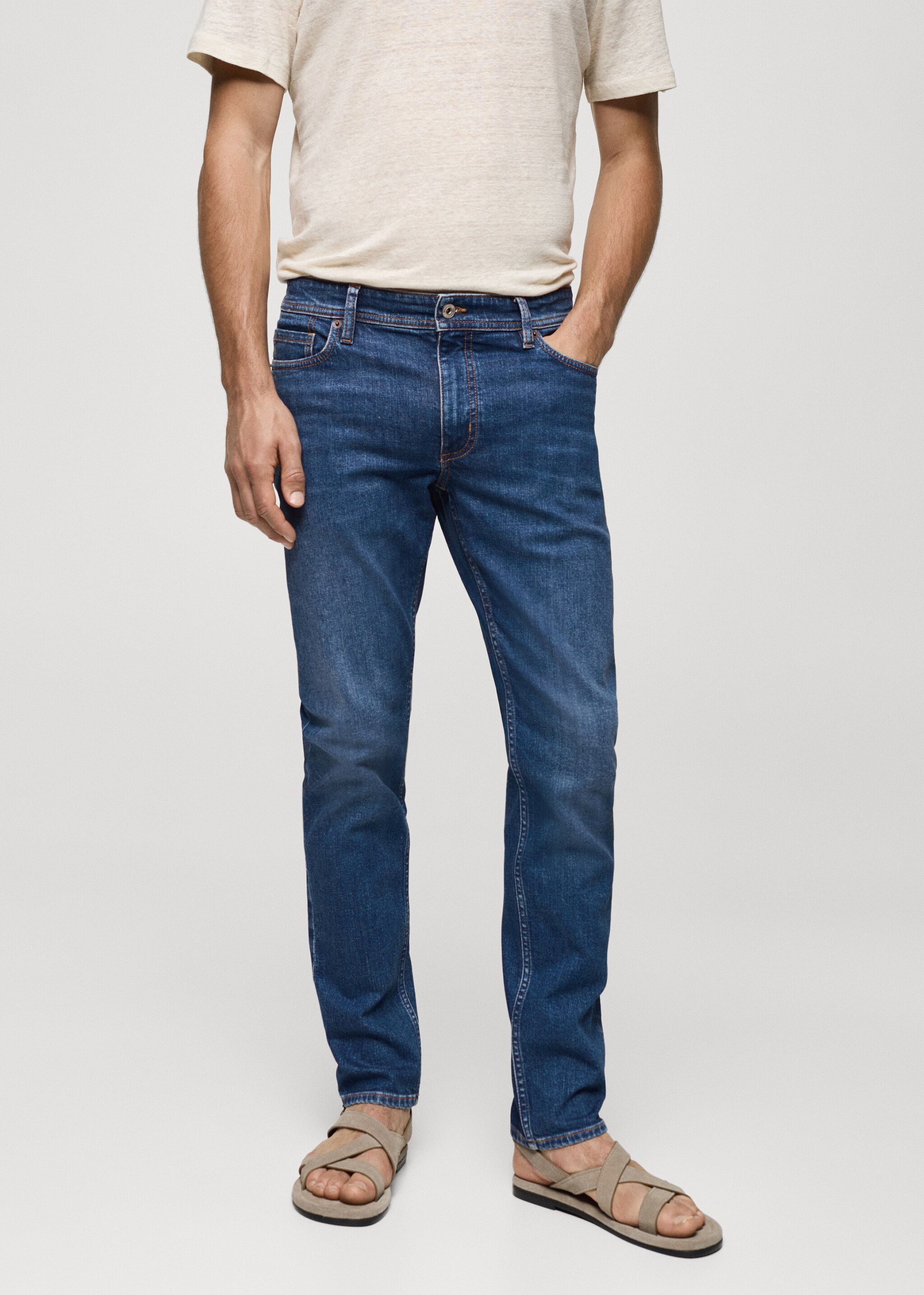 Jan slim-fit jeans - Medium plane