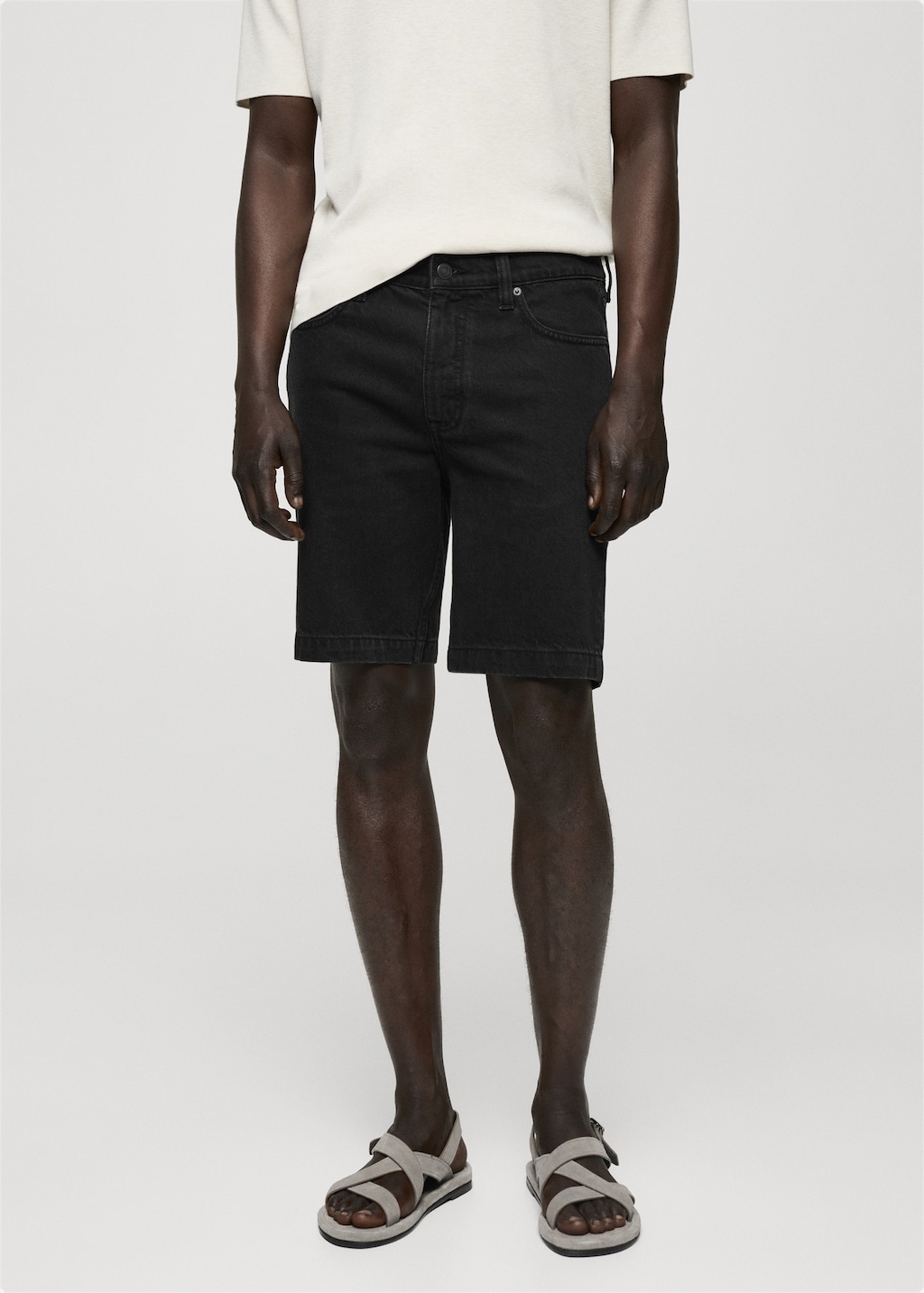 Mango Regular Fit-Bermudashorts aus Jeans