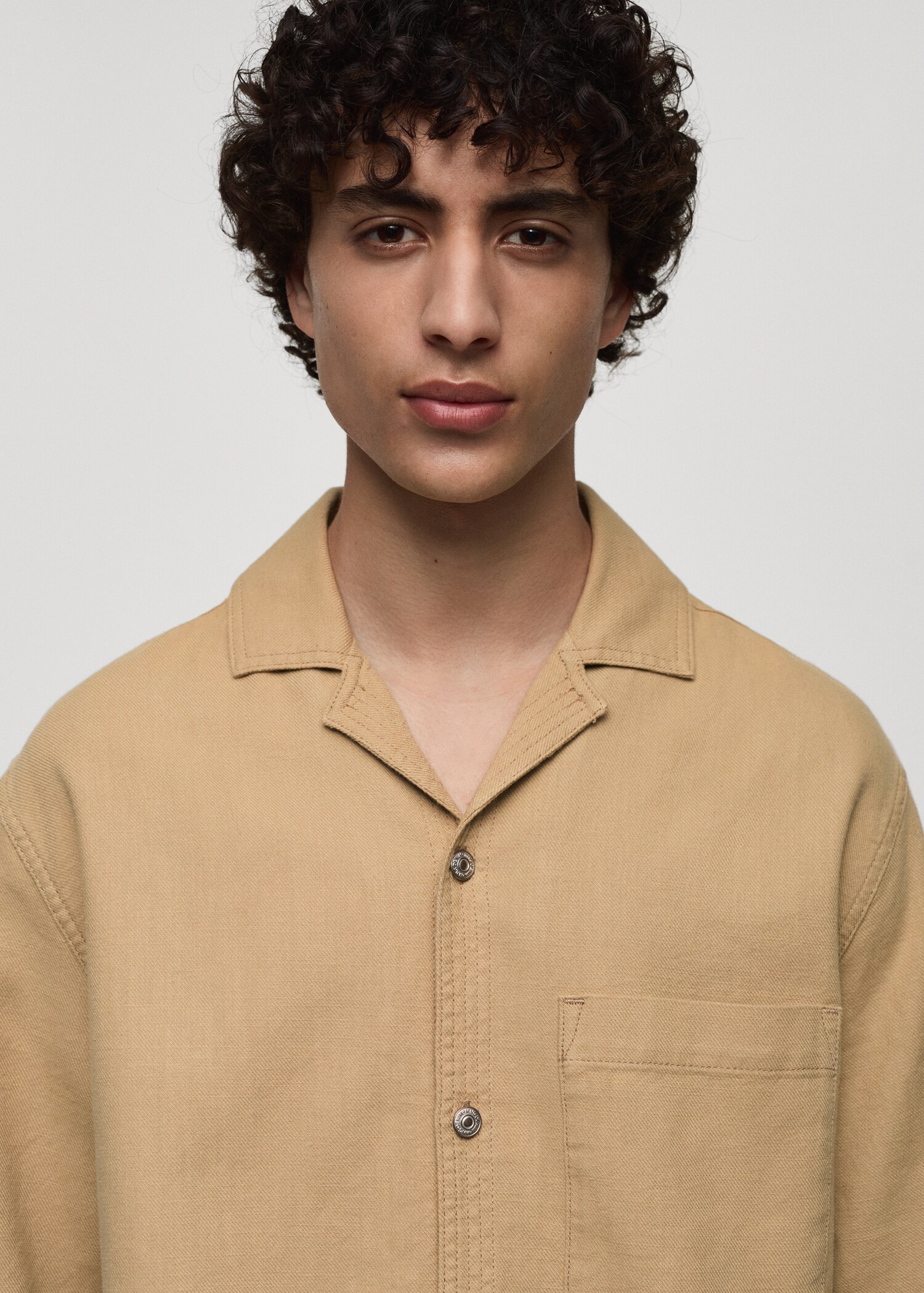 Relaxed Fit-Baumwollhemd mit Tasche - Detail des Artikels 1