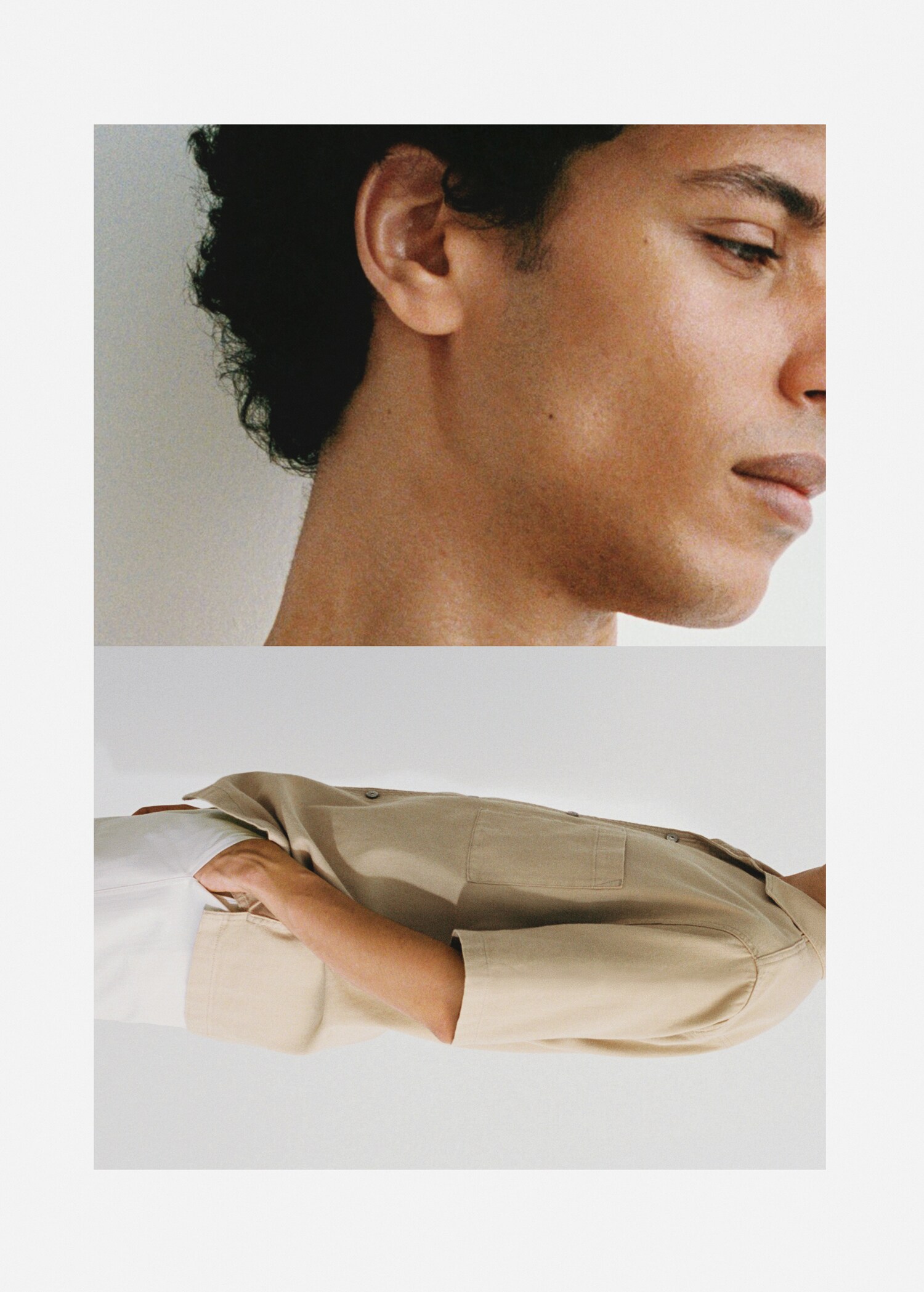 Relaxed Fit-Baumwollhemd mit Tasche - Detail des Artikels 3