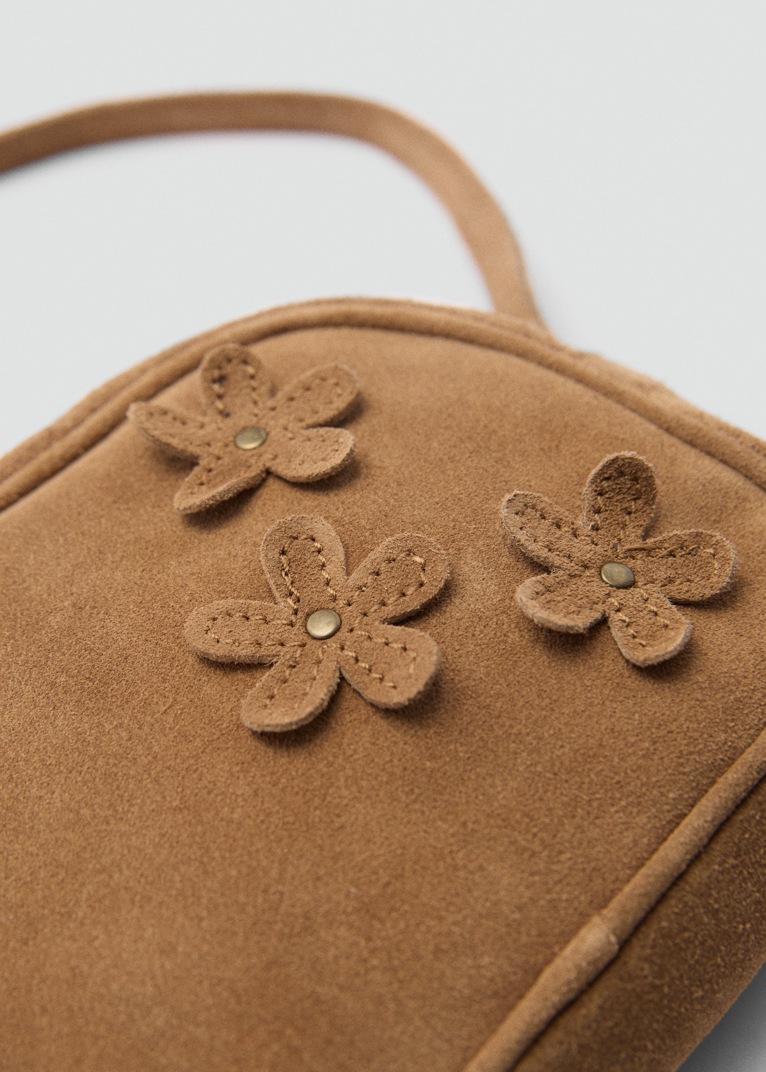 Floral-print leather bag - Details of the article 1